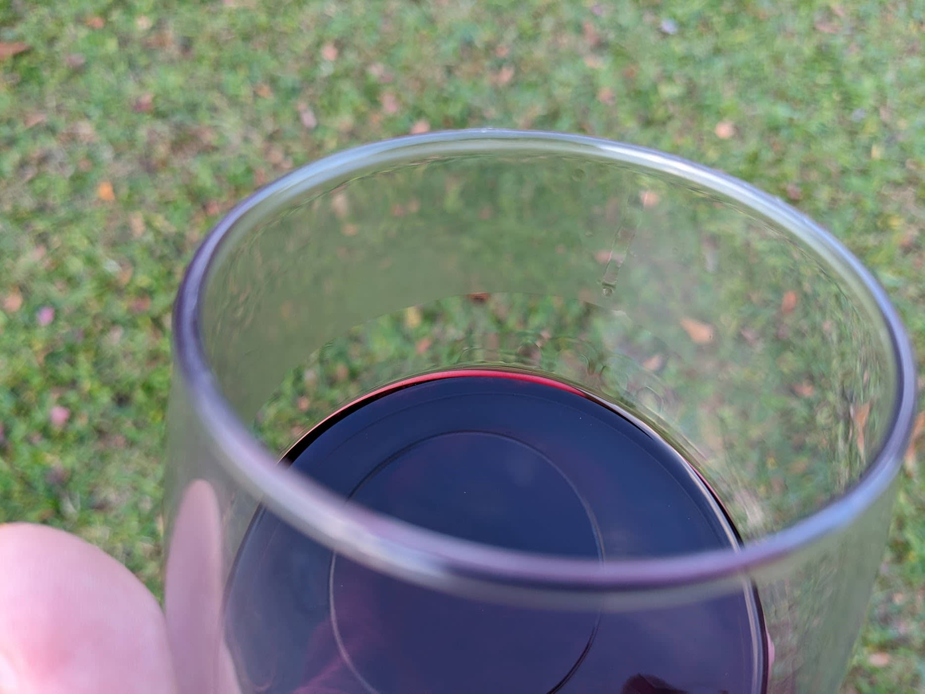 Glass of Pedroncelli Cab Sauv with legs