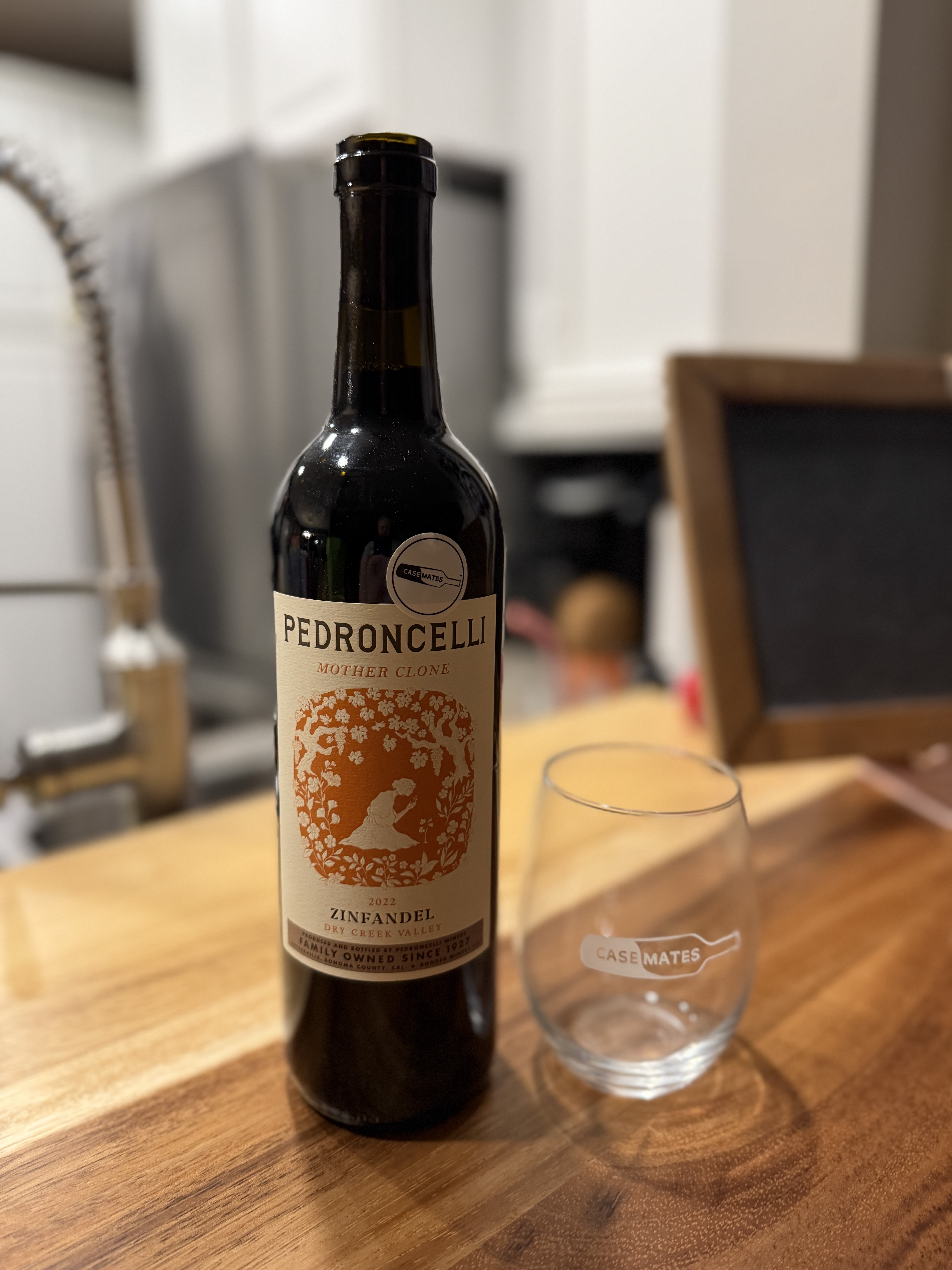 2022 Pedroncelli Mother Clone Bottle Front