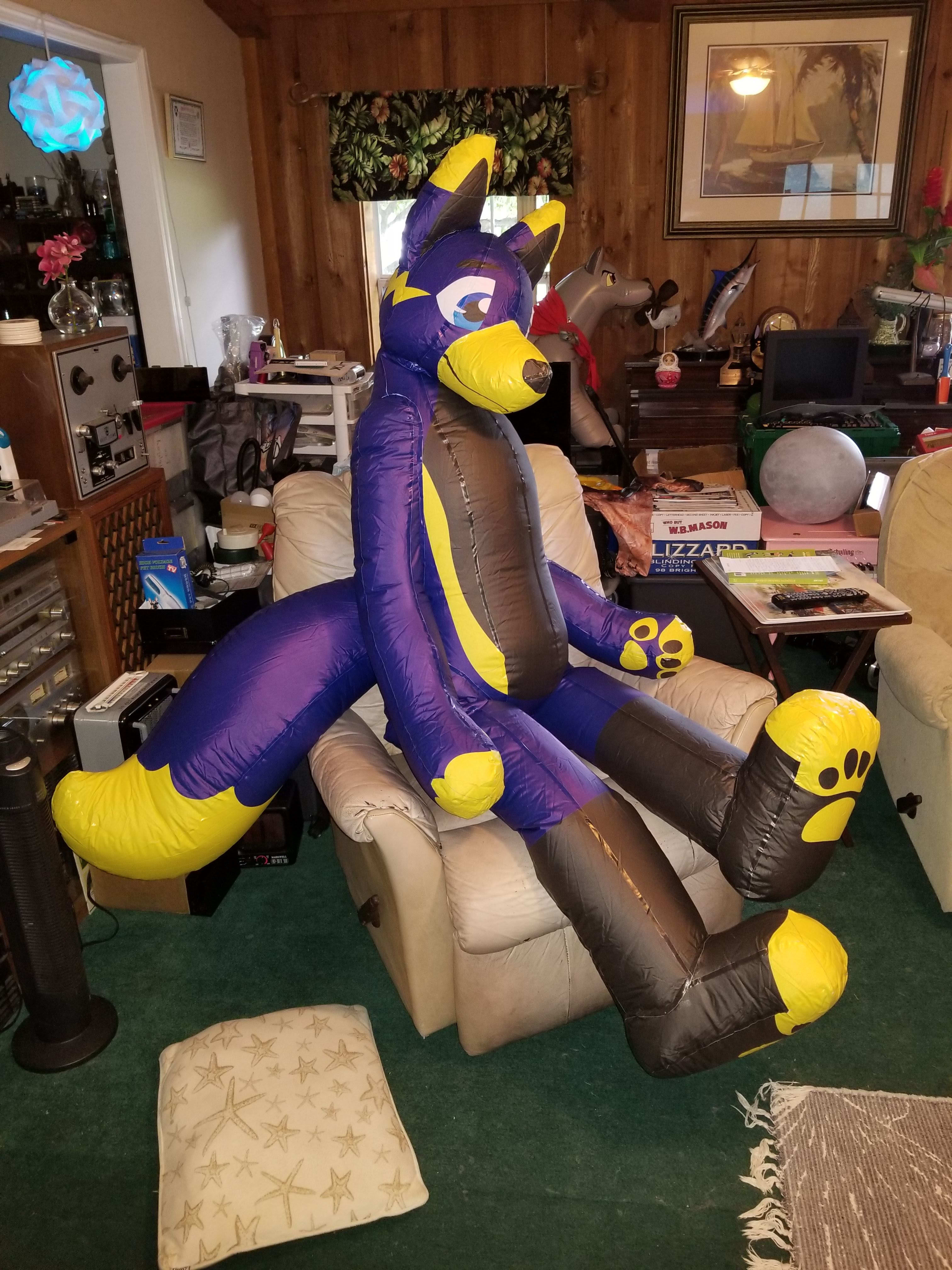 Mactoy in the living room recliner