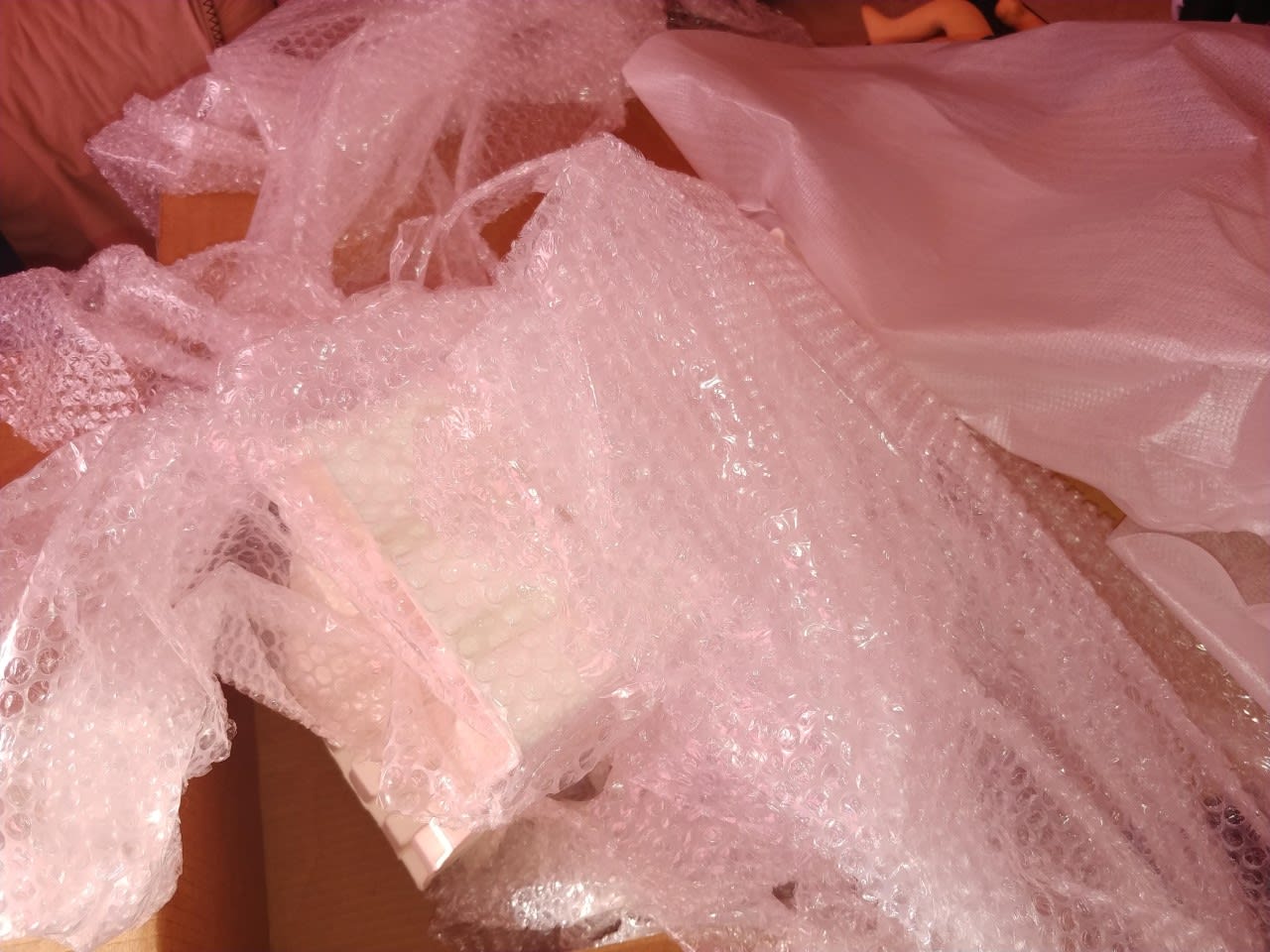 A fair bit of bubble wrap!