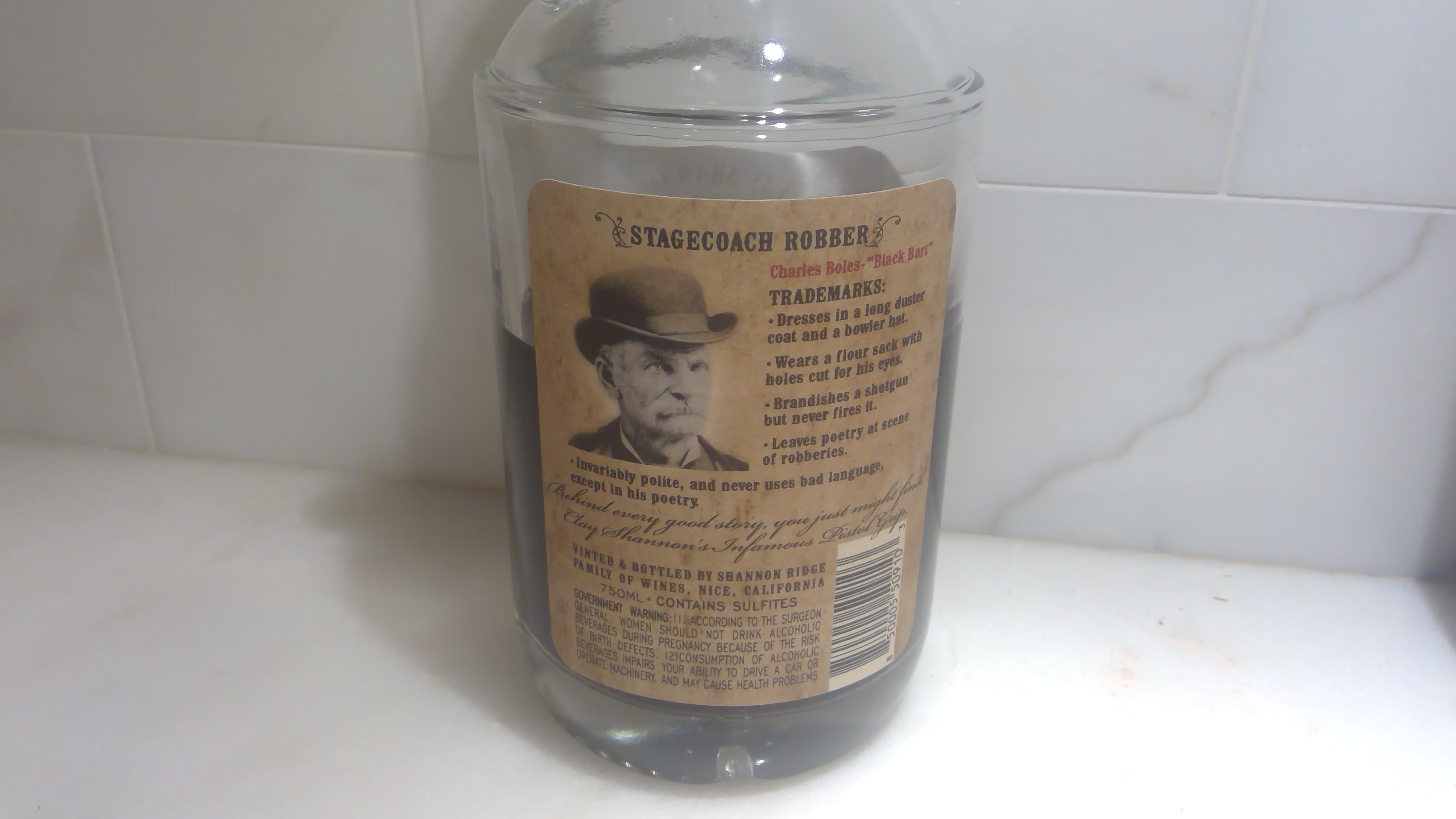 Back of the bottle