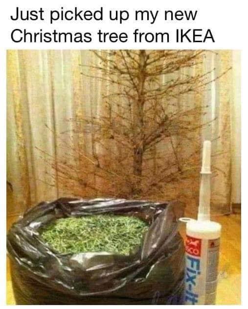 IKEA Christmas tree, some assembly required