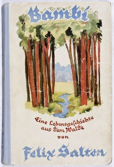 Book cover of Bambi in first German edition in 1923