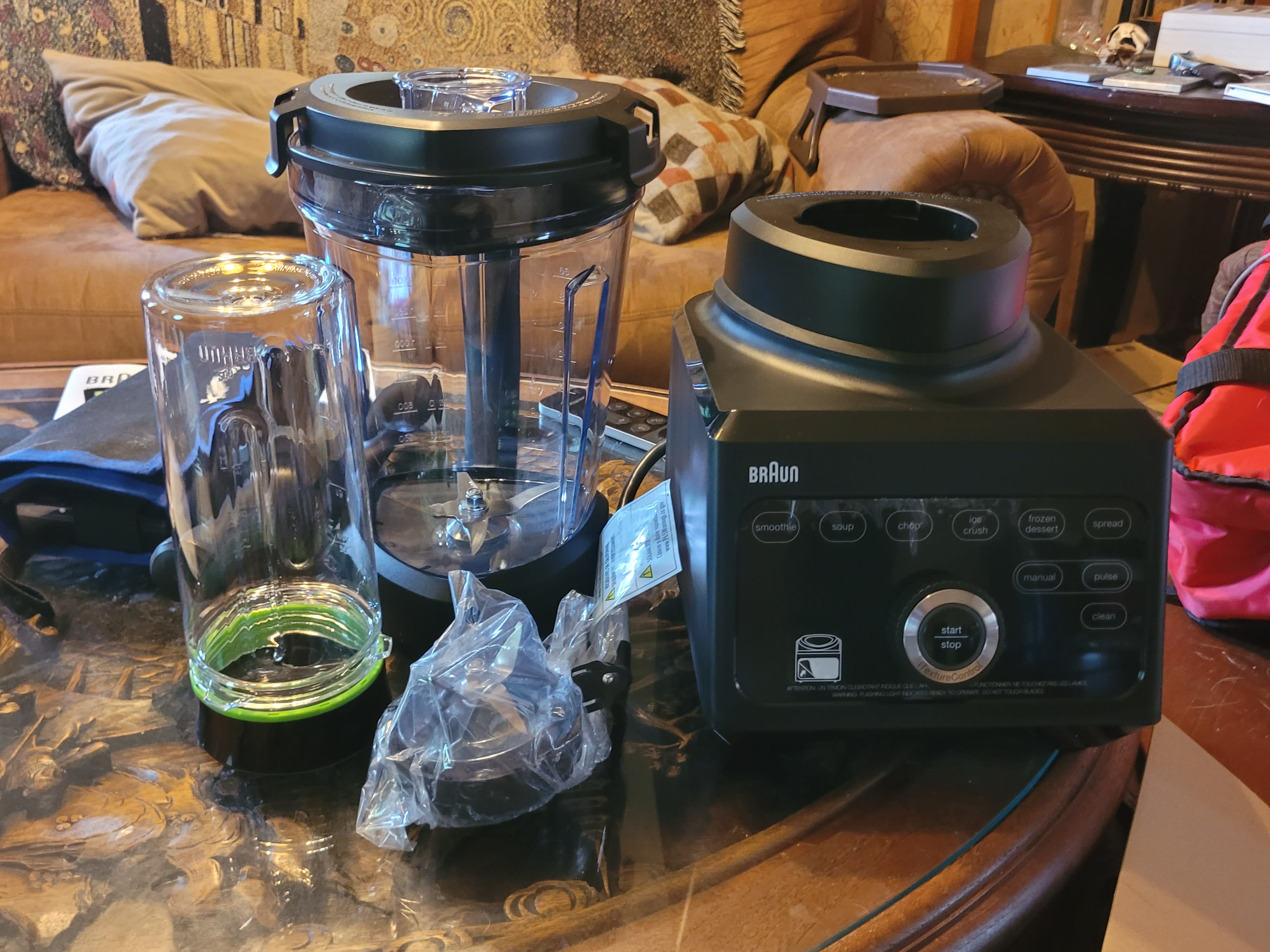 And a Braun triforce 1600w blender