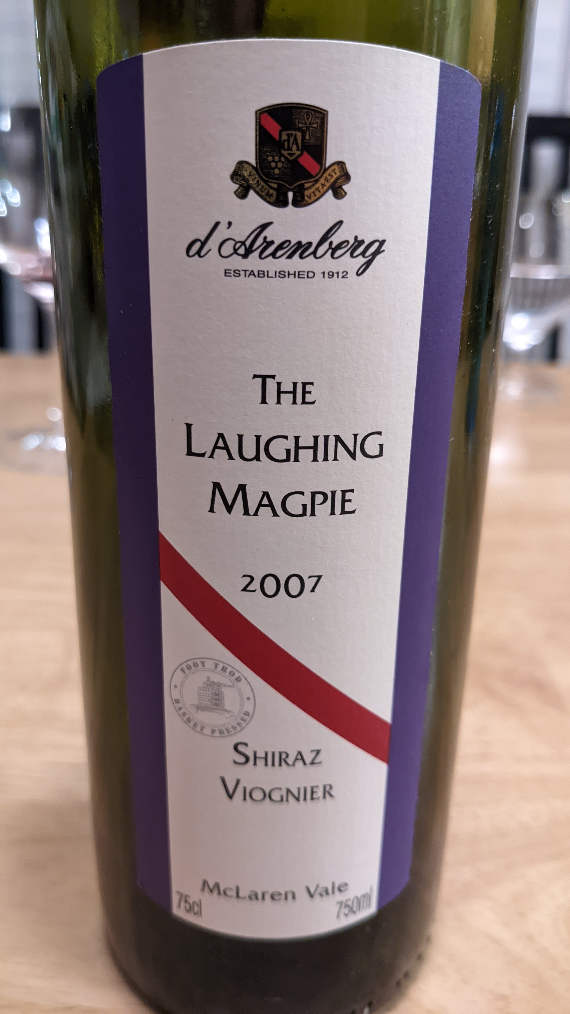 2007 d'Arenberg Laughing Magpie