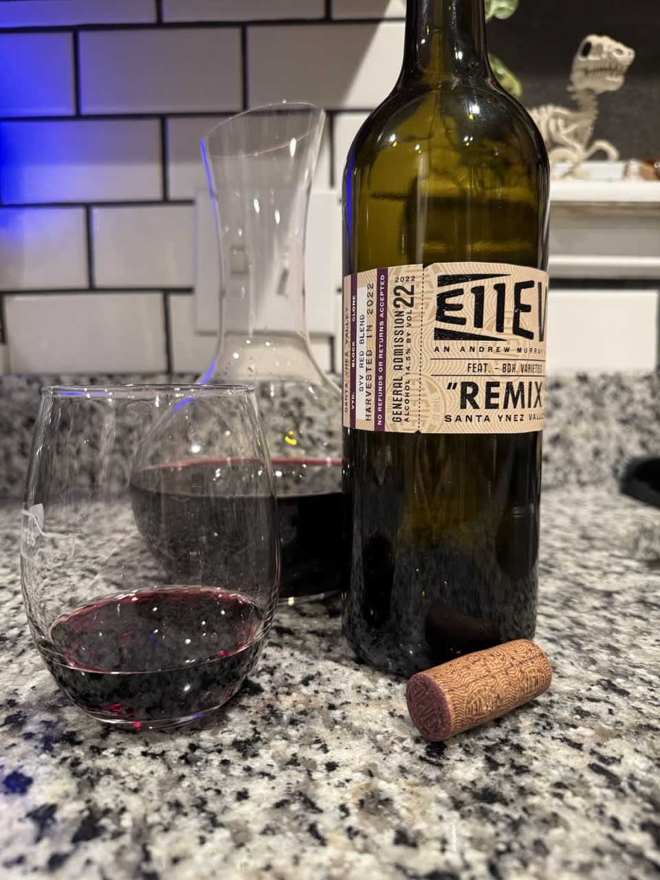 Andrew Murray E11even Remix bottle and decanter