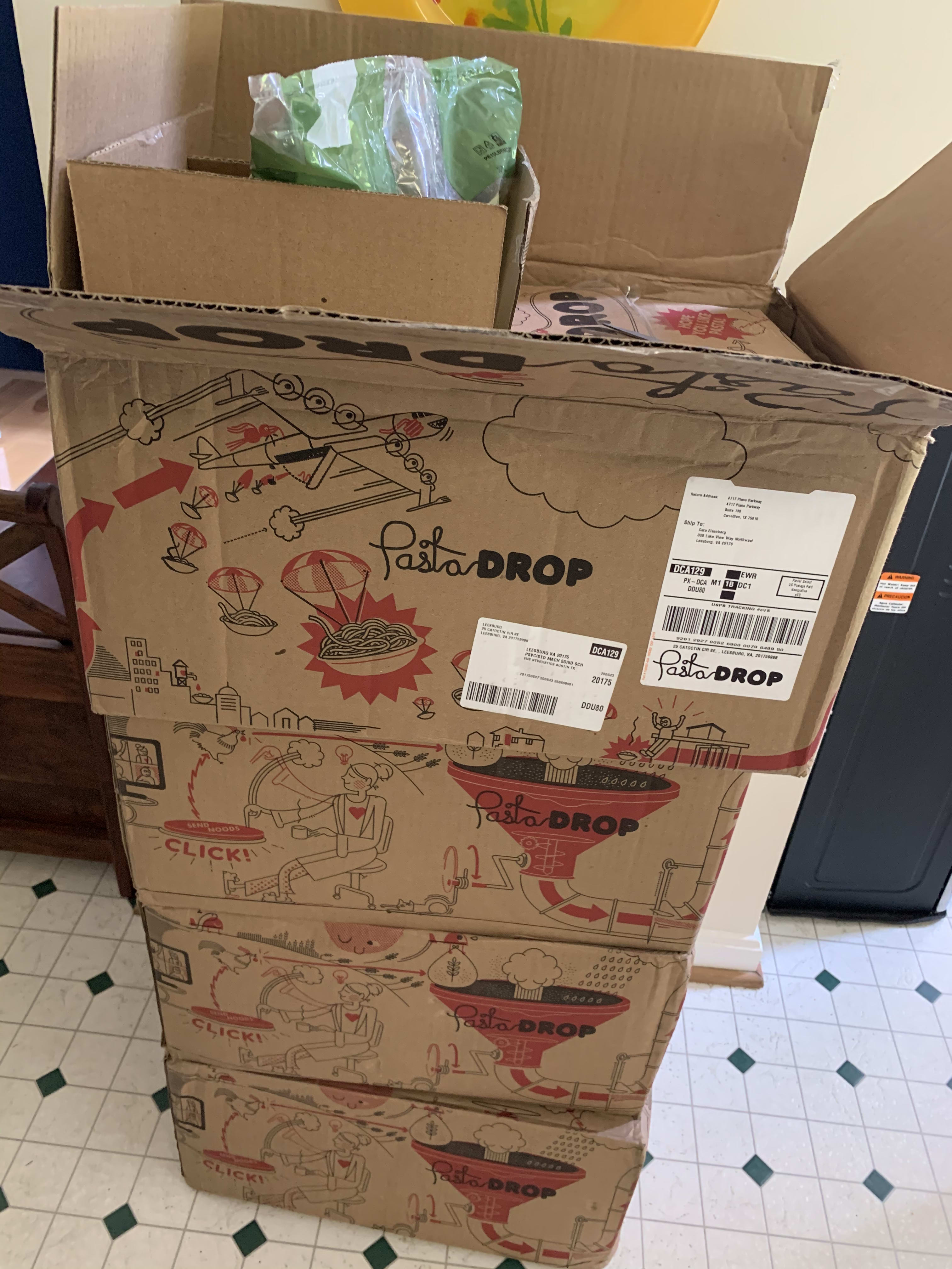 What is in the boxes?