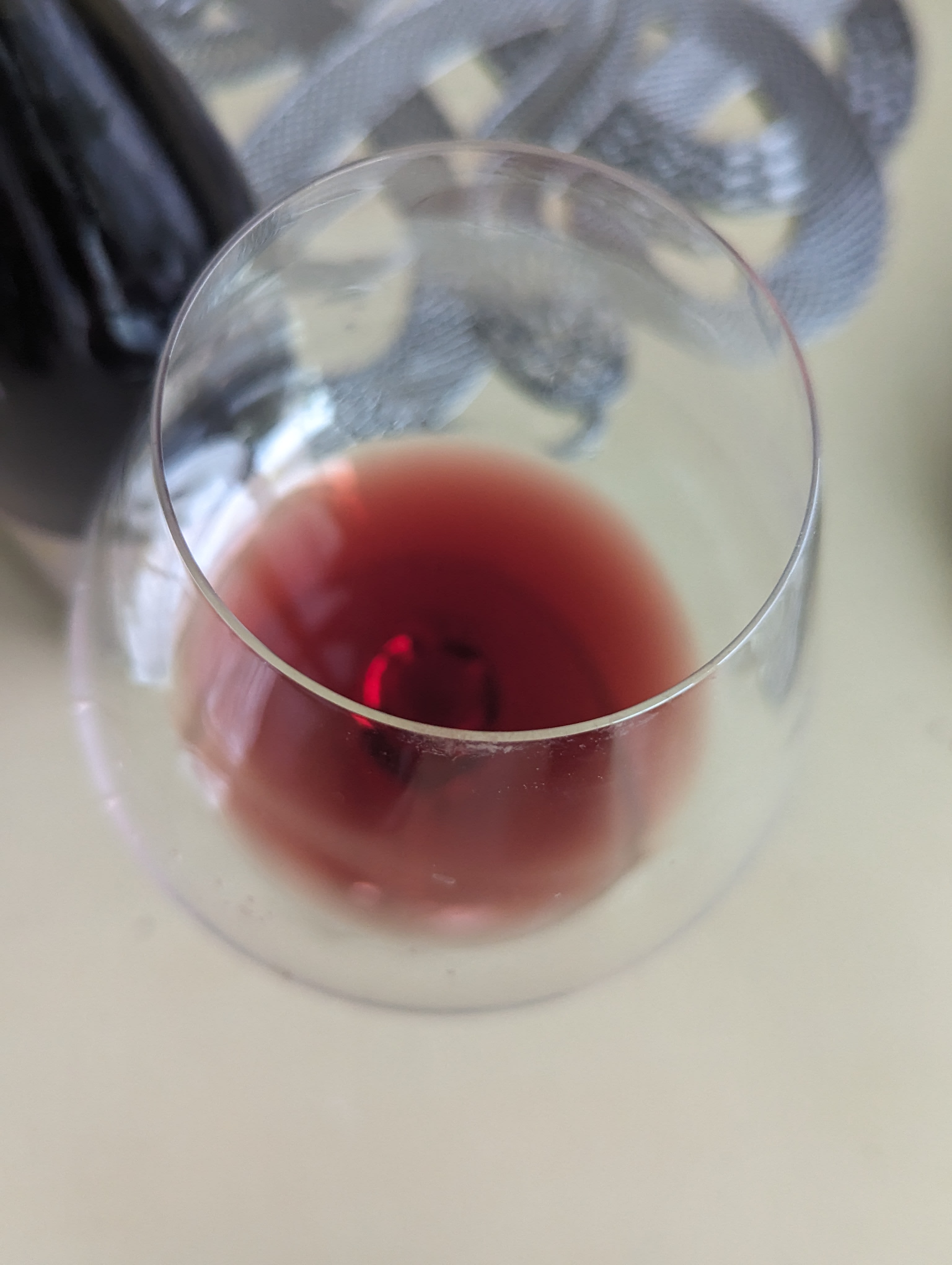 Closeup of wine for clarity
