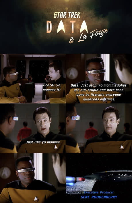 Data and Geordi