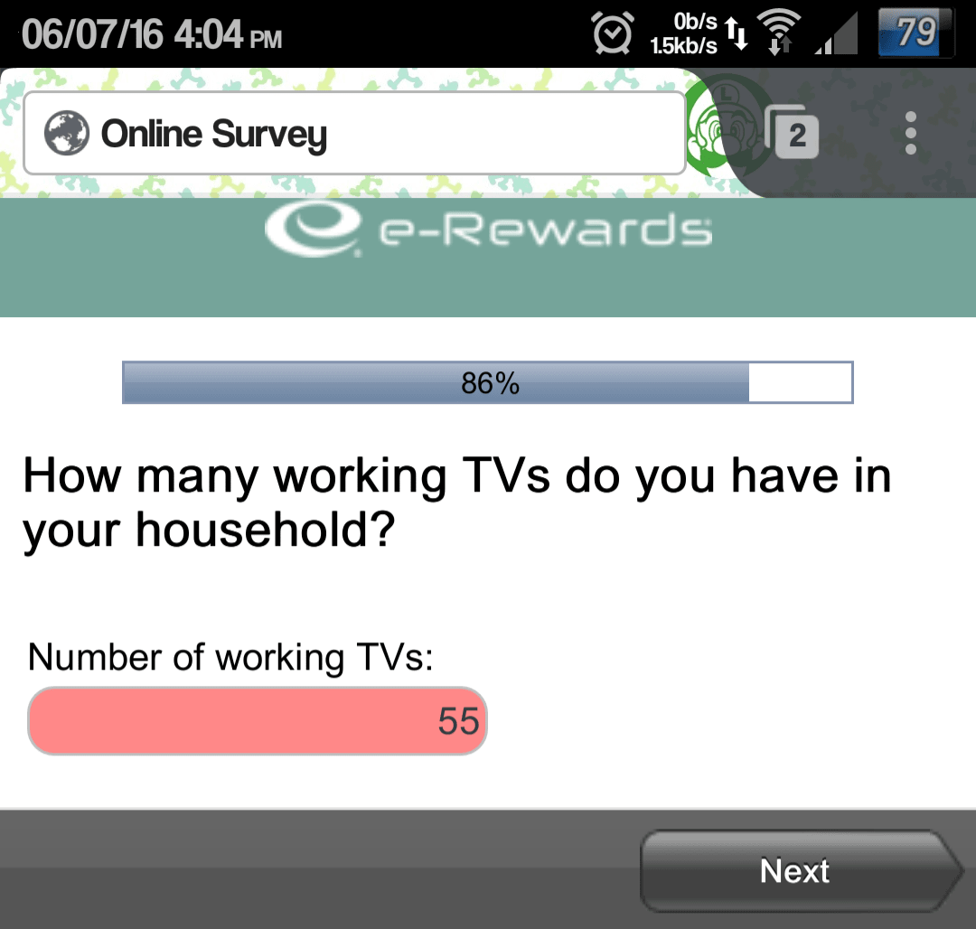 My answer was outside the valid range for the question!