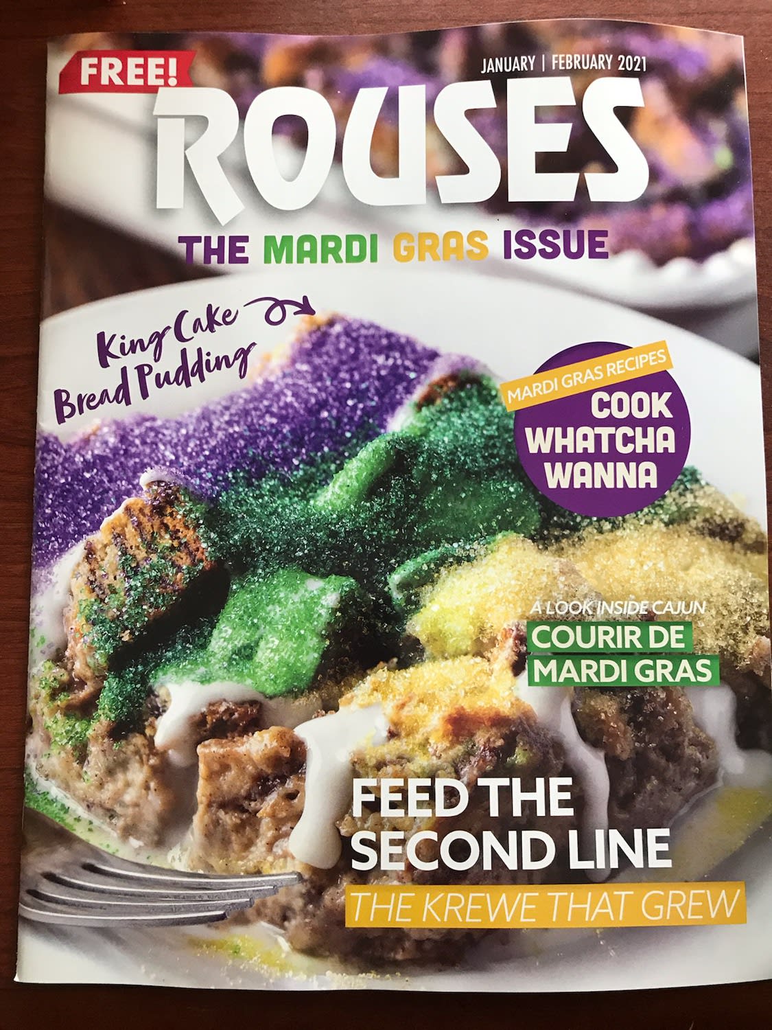 Rouses king cake bread pudding