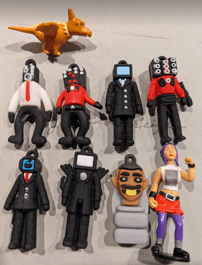 some small weird figures