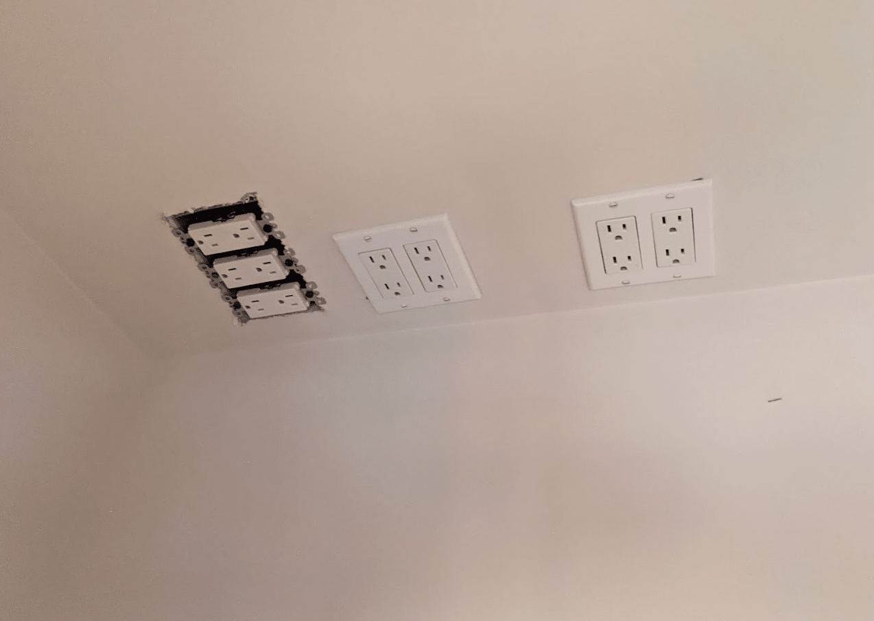 seven duplex receptacles