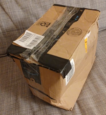 Irk box inside the shipping box