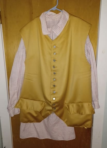 18th c shirt and waistcoat