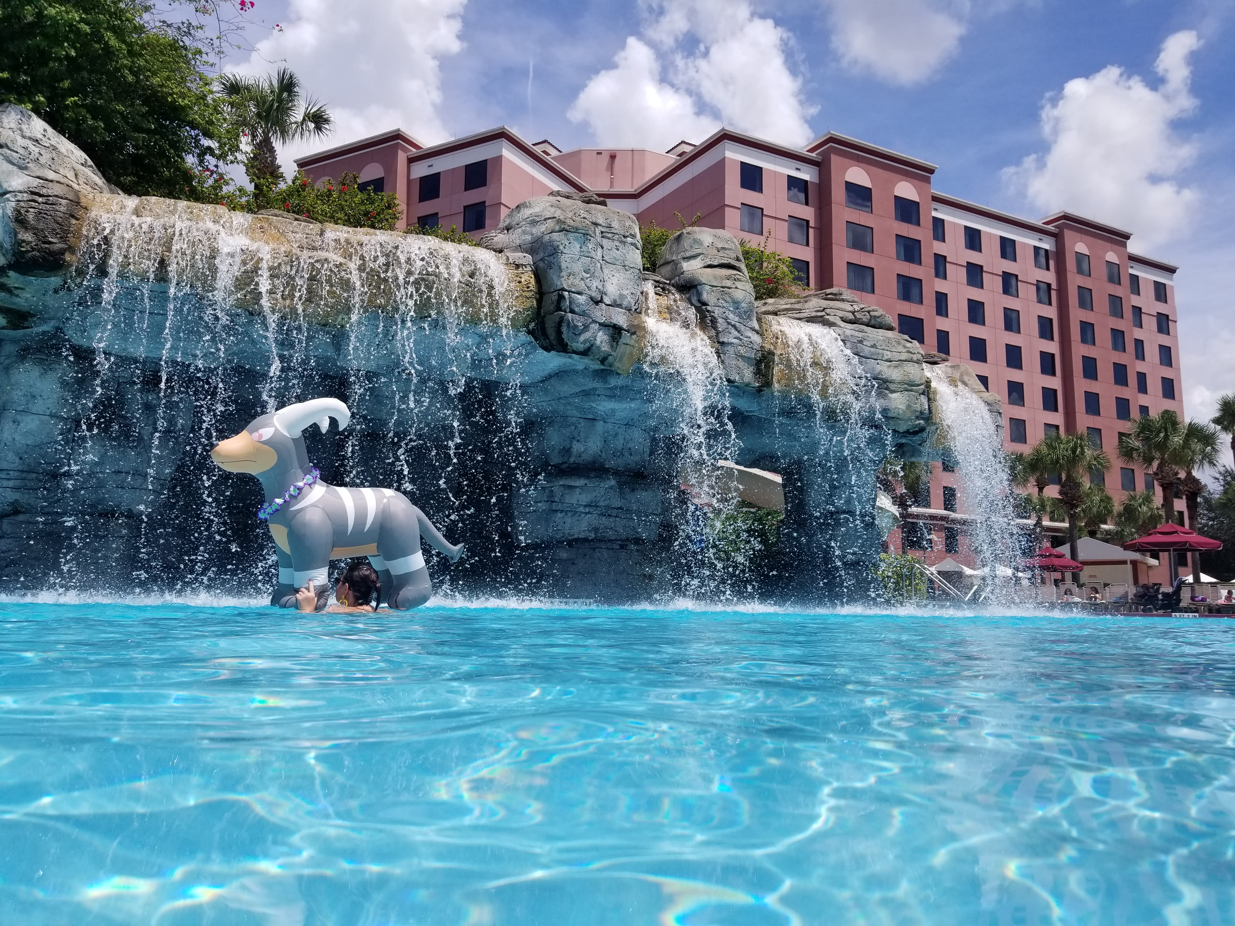 Gorgeous day by the waterfall