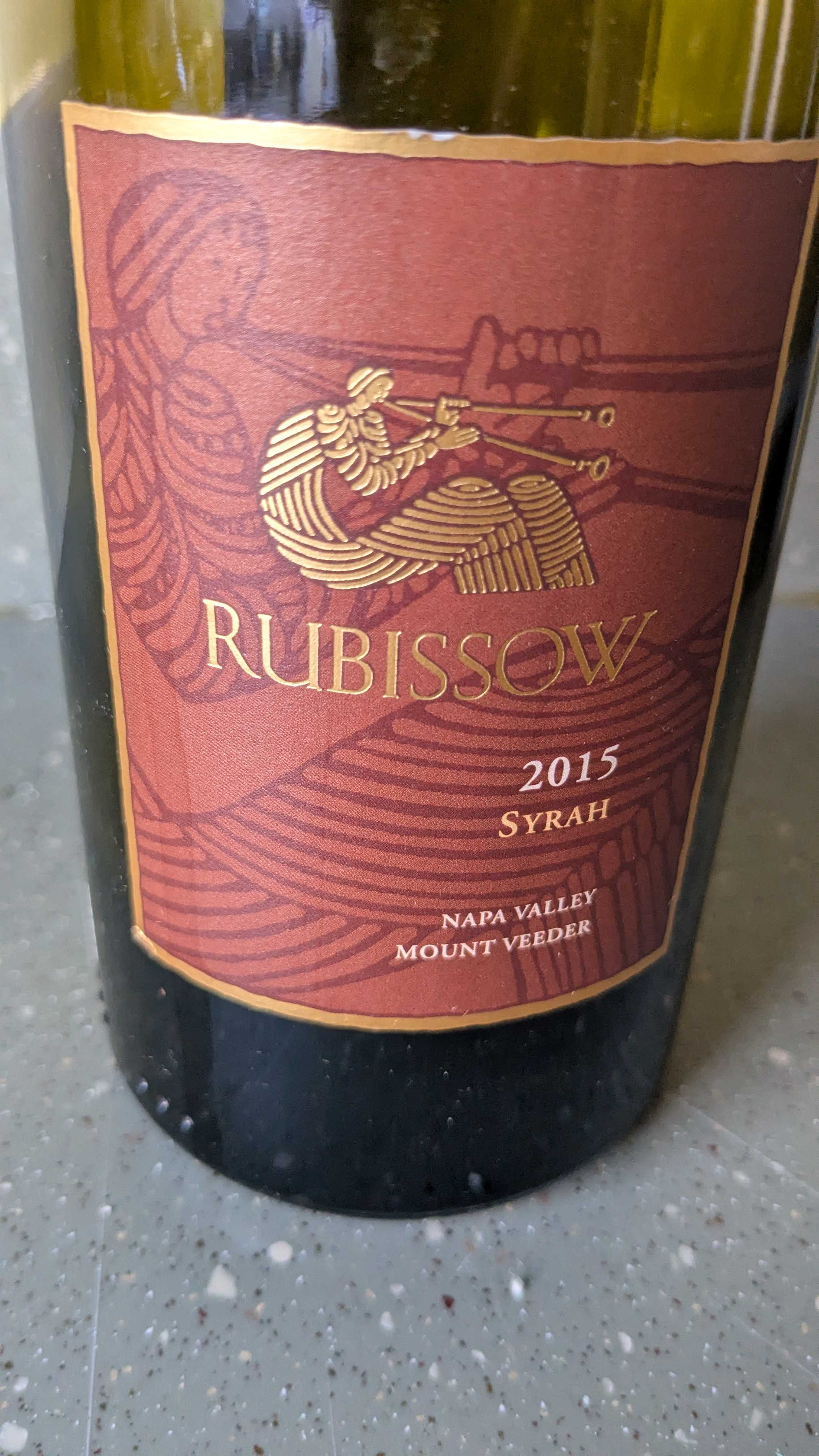 2015 Rubissow Syrah, Mount Veeder
