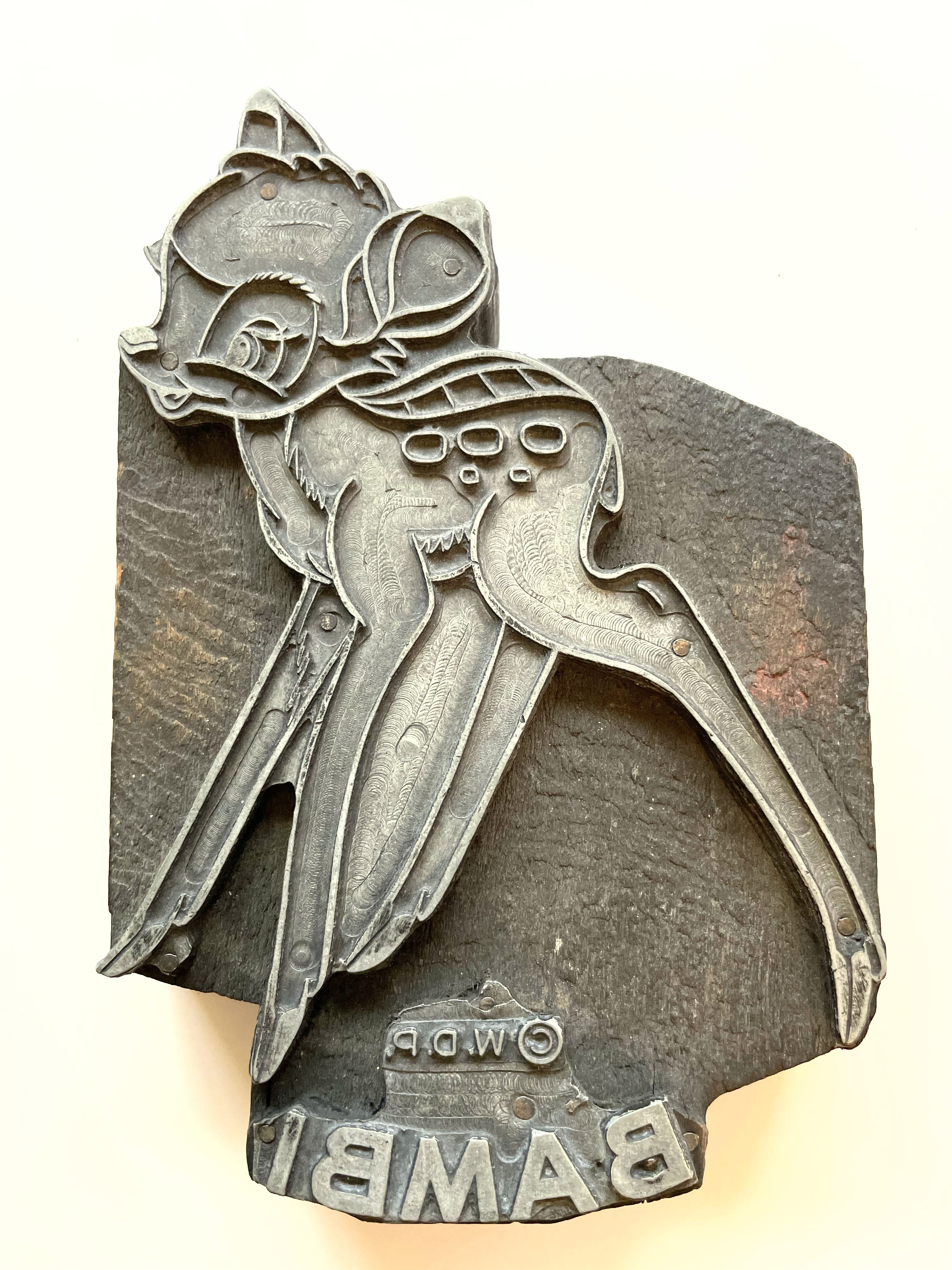 Bambi, a life of being mounted on wood