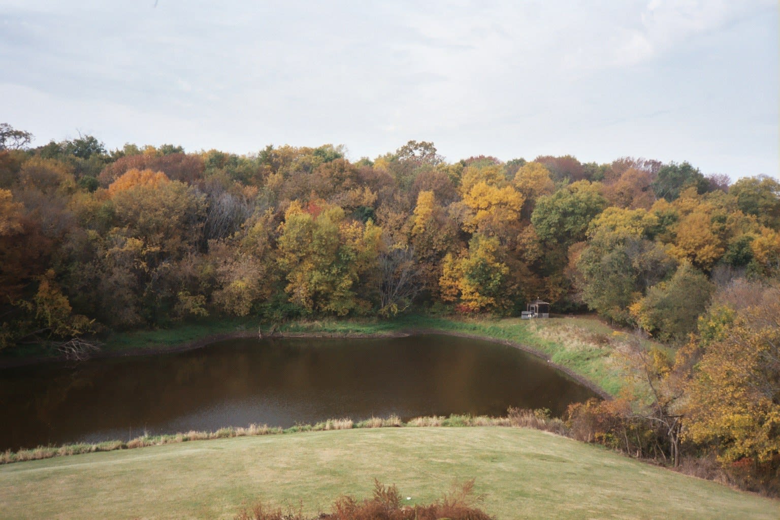 view from dining room to the west