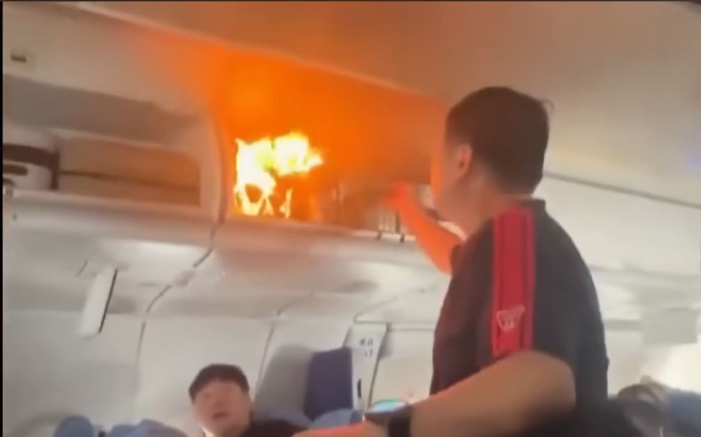 Air China flight diverted after lithium battery catches fire on board