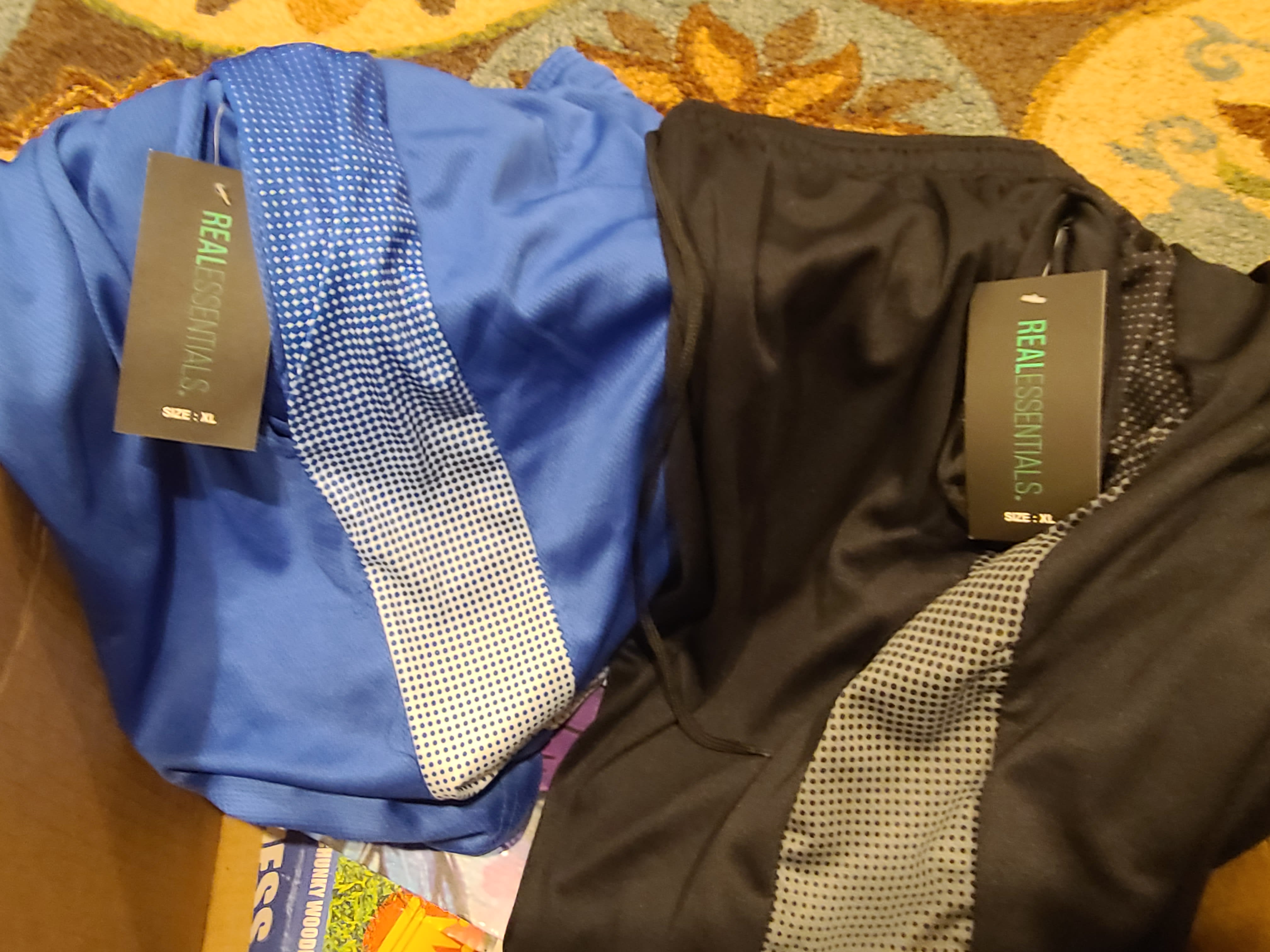 2 pair XL exercise shorts