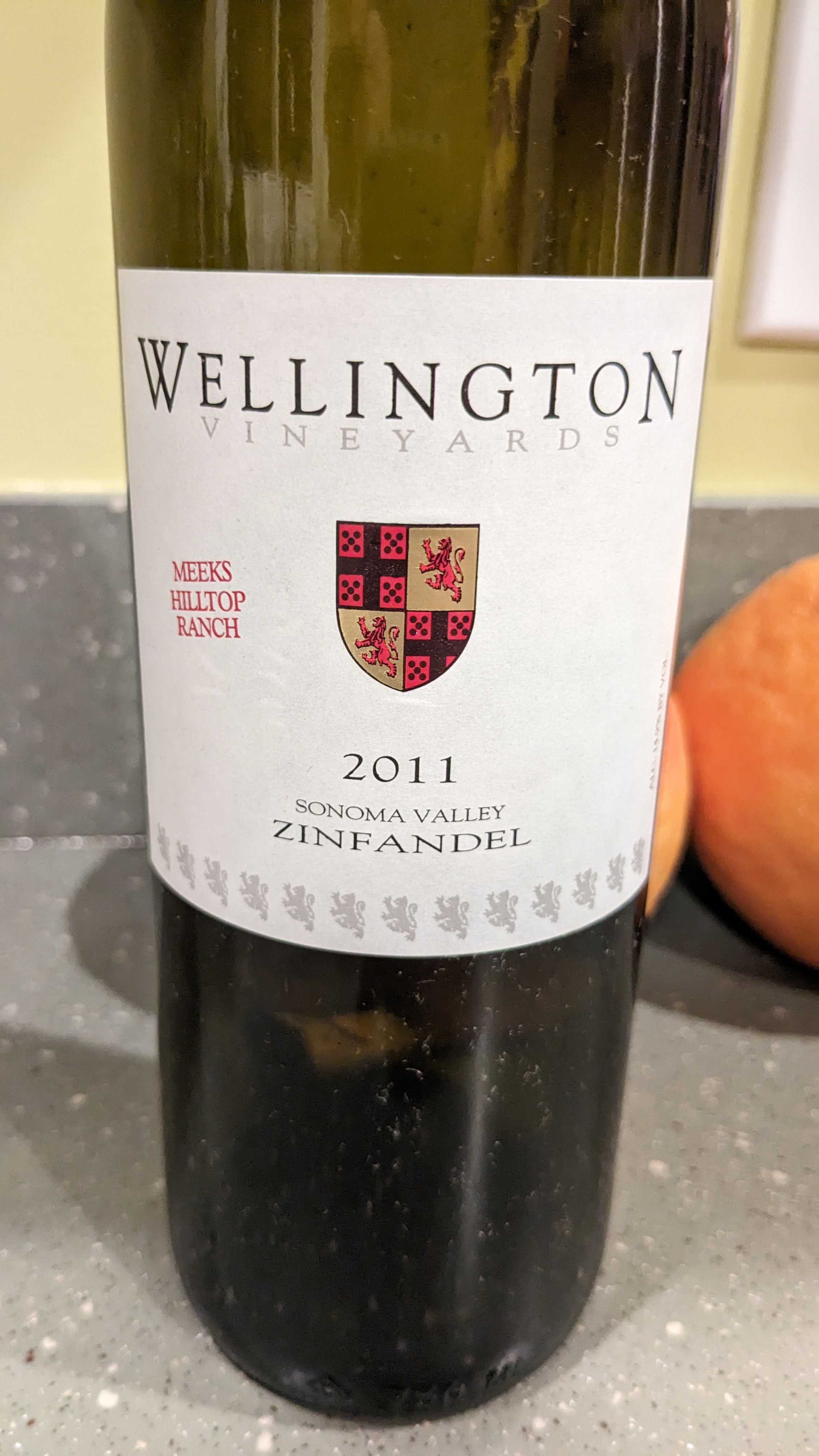 2011 Wellington Zinfandel, Meeks Hilltop Ranch