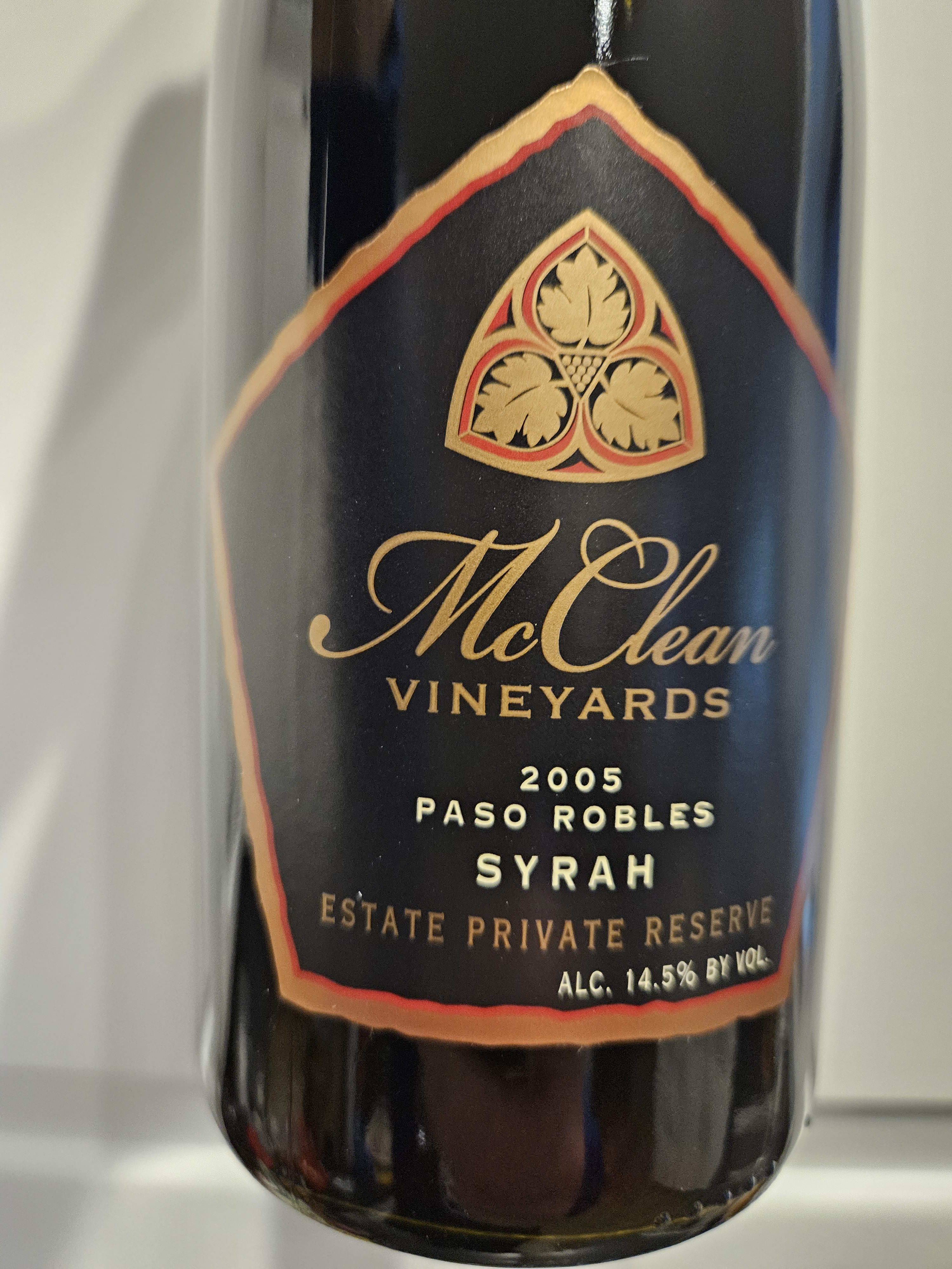 mcclean syrah