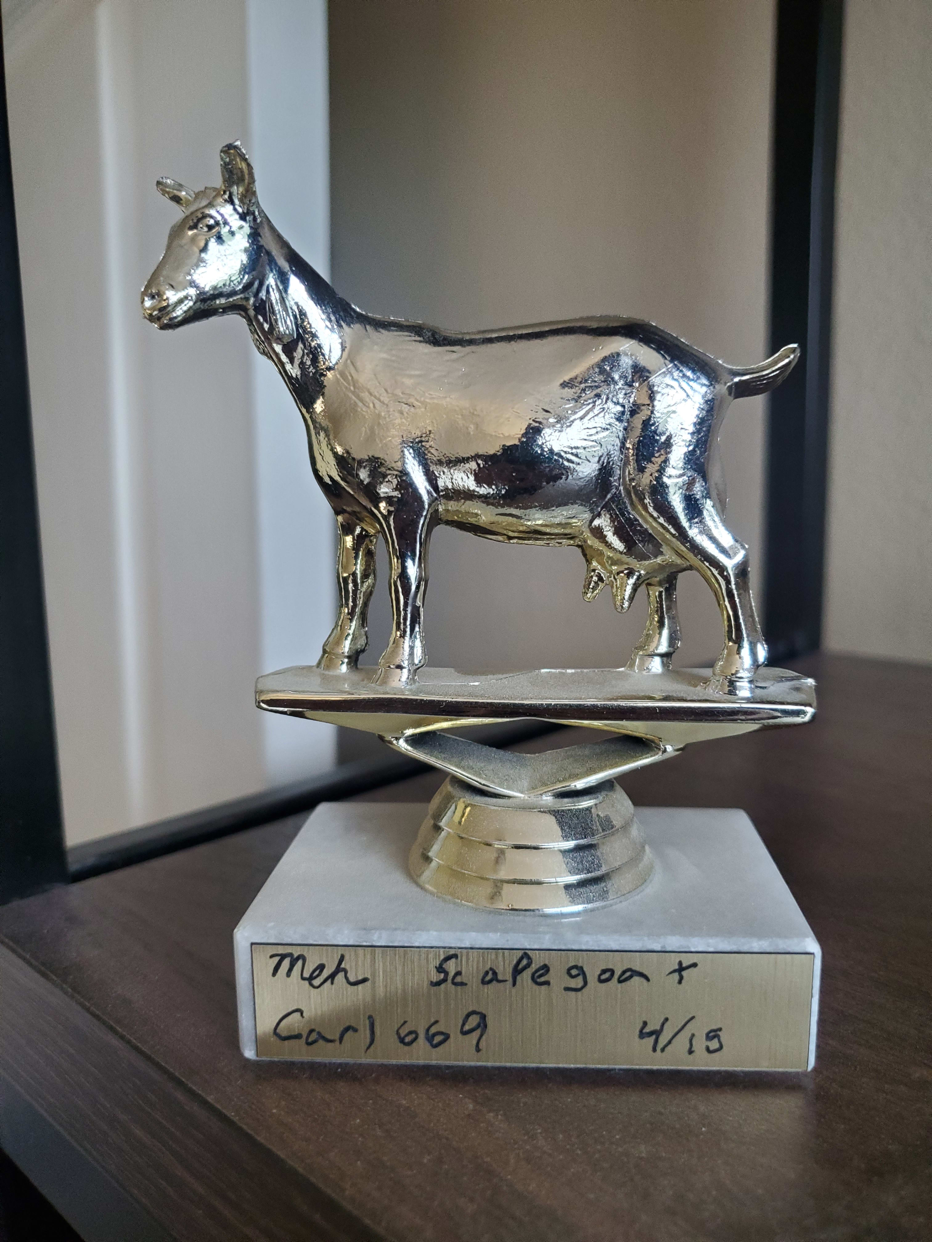 trophy for telling people to fuck off