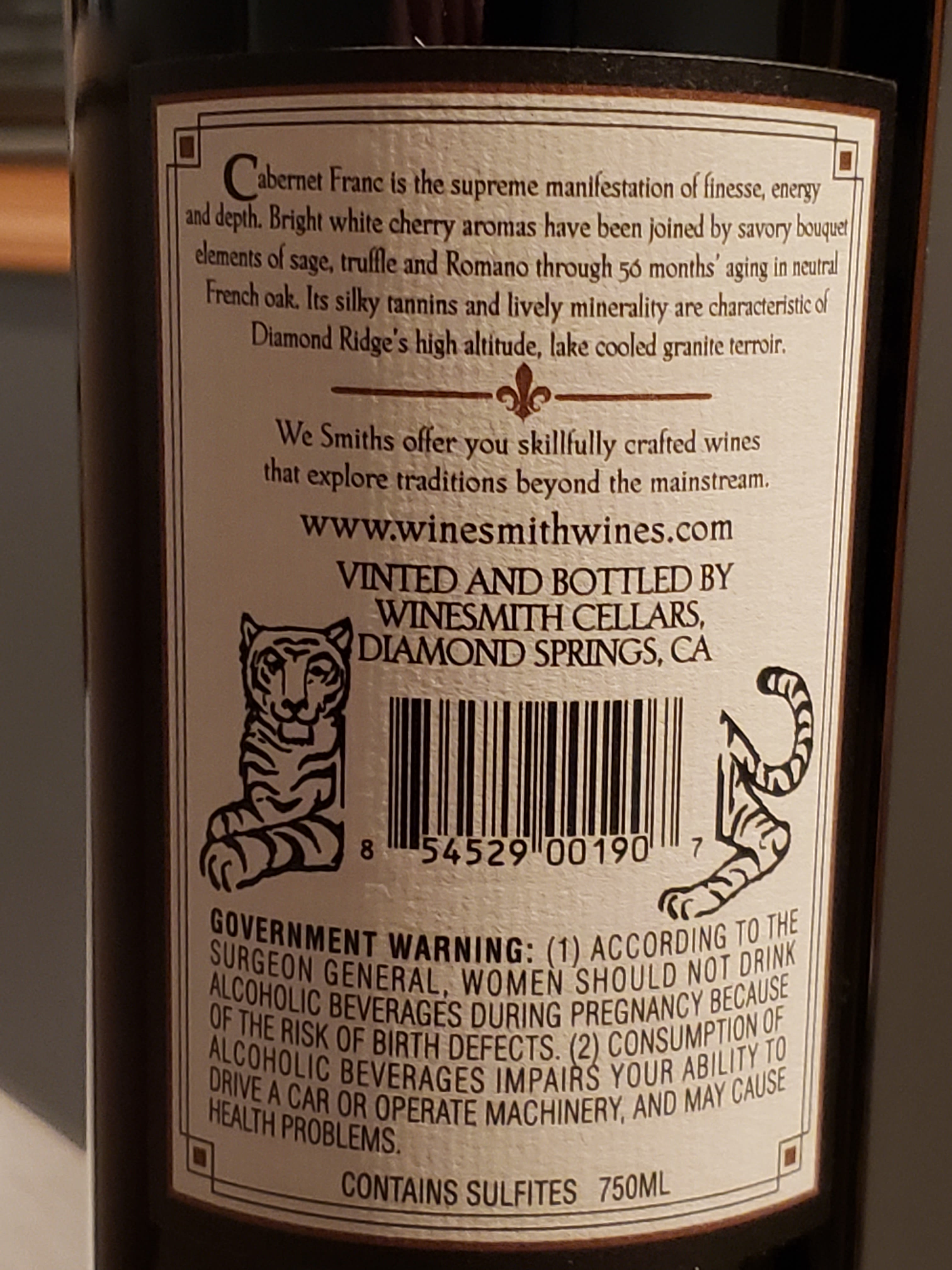 back label