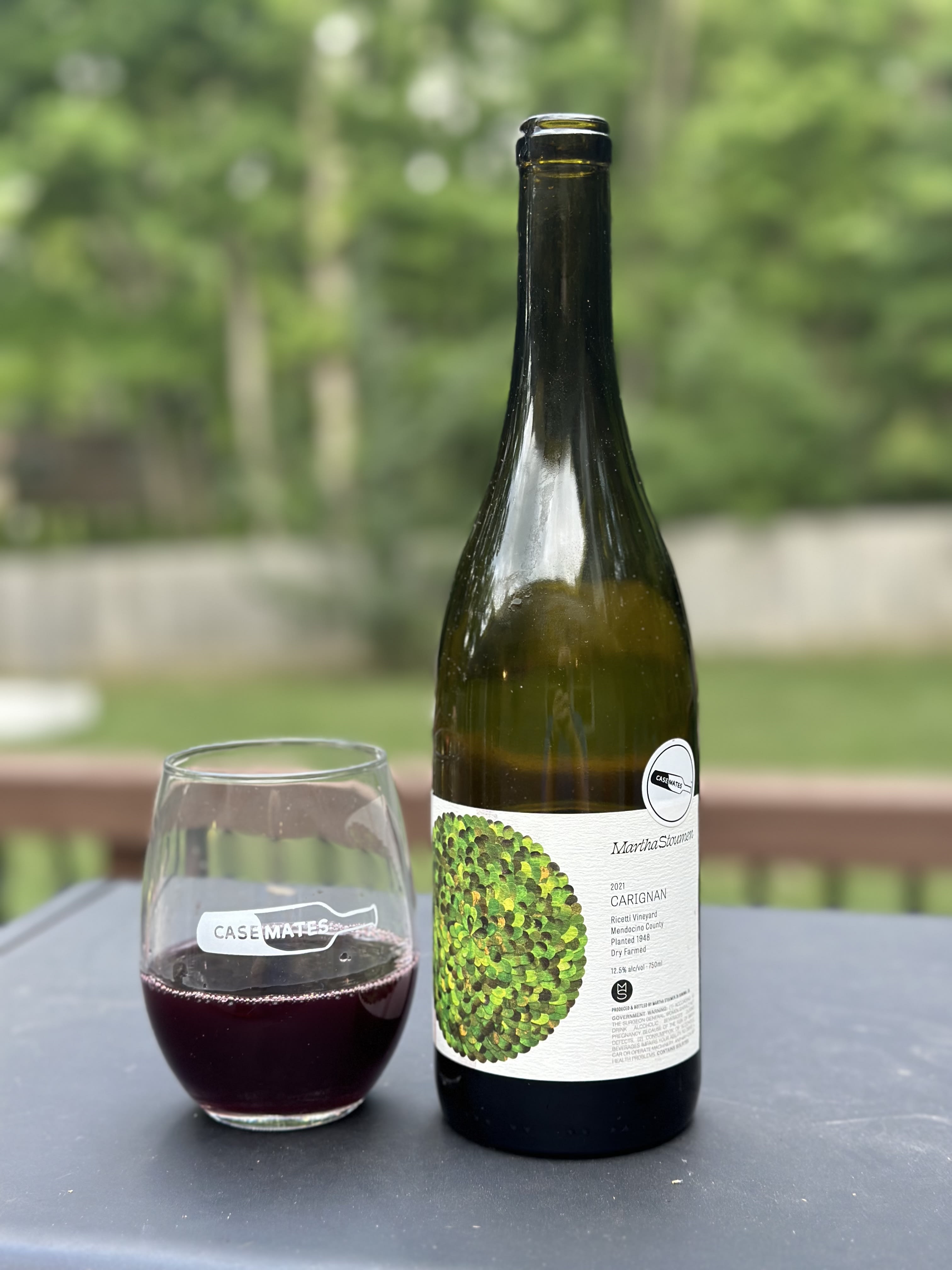 2021 Martha Stoumen Ricetti Carignan in Casemates Glass
