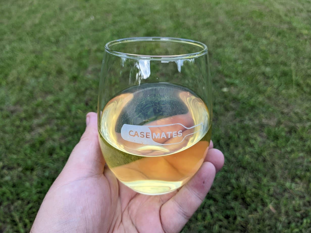 Petaluma Gap wine in the glass