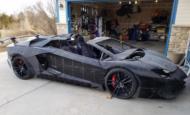 Car showing the 3D printed panels