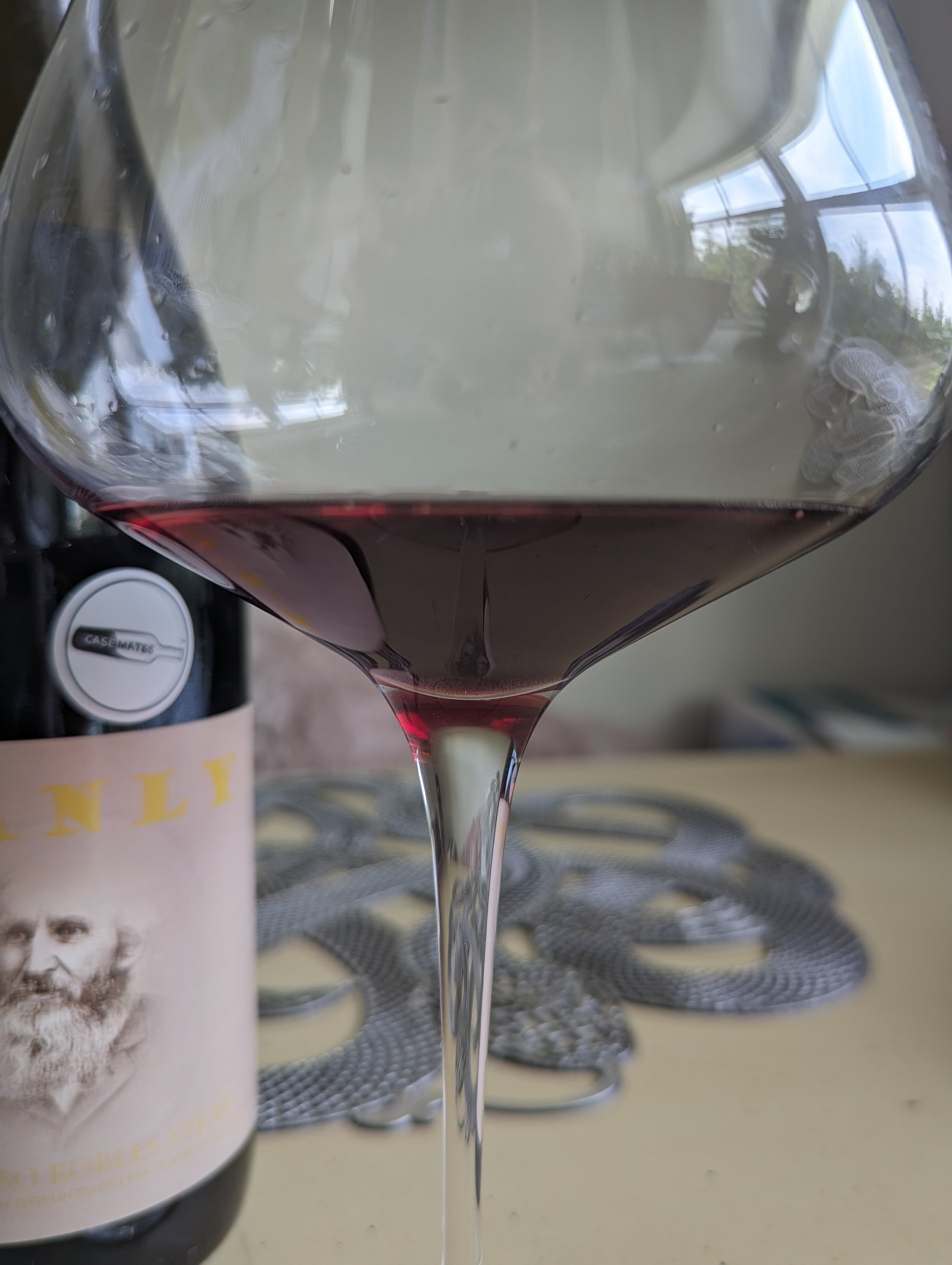 Closeup of wine for color