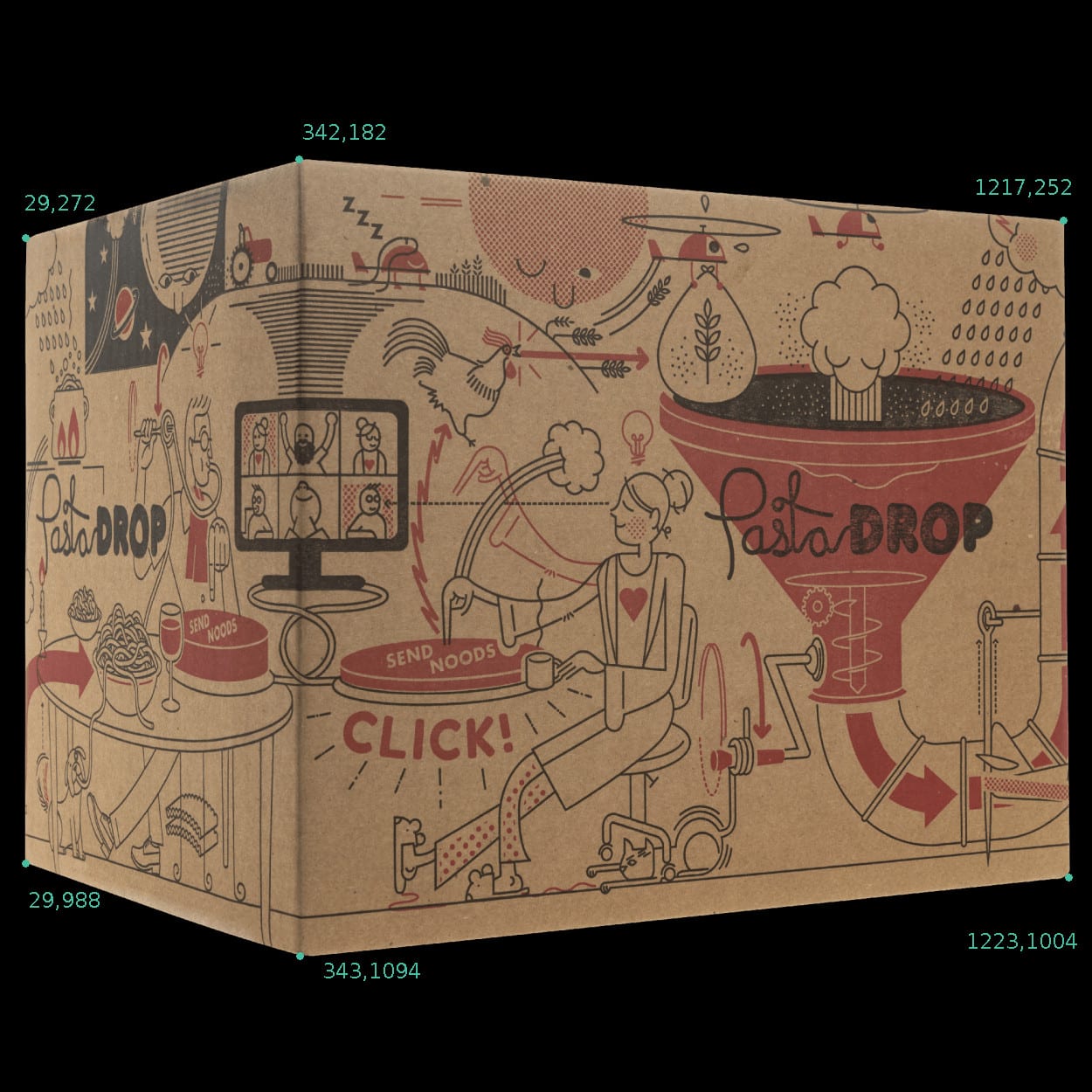 Indexed points on pasta