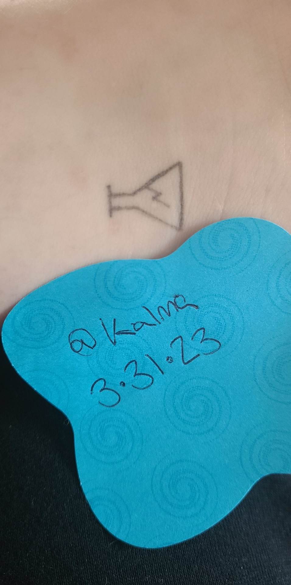 Tattoo - Not a drawing even though it looks really terrible. I paid a lot of money for this POS.