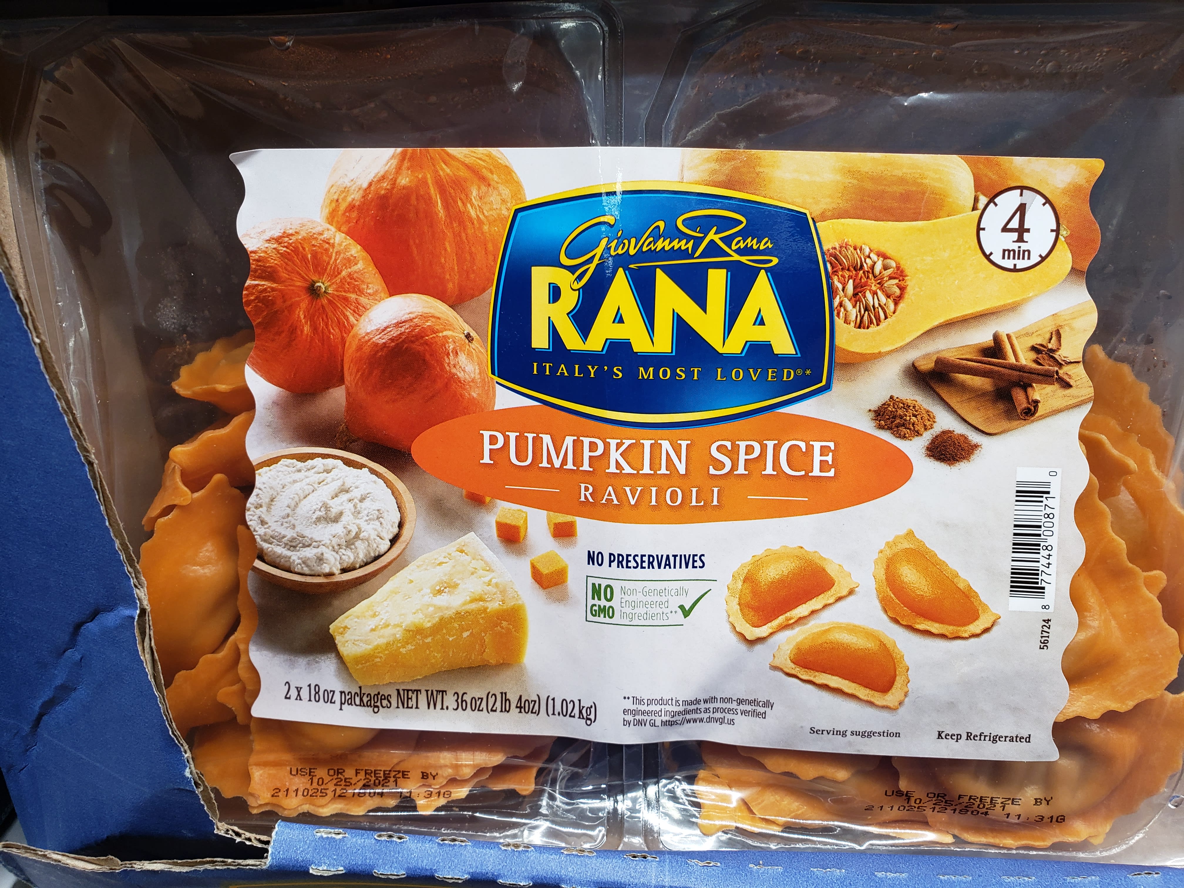 Pumpkin Spice ravioli