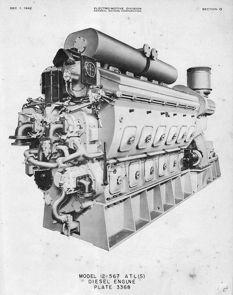 EMD 567 diesel engine