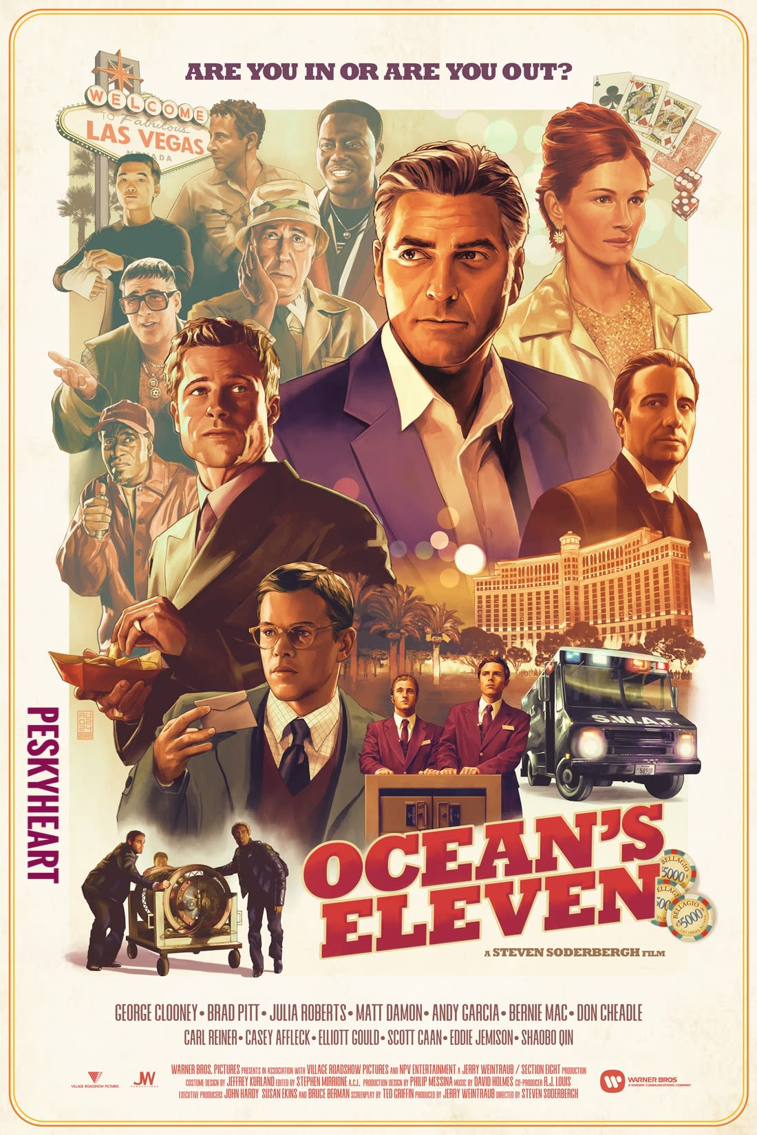 Movie Advert for Ocean's 11