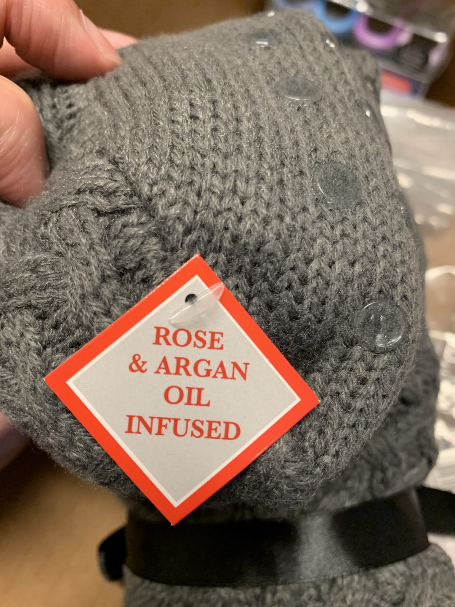 fancy slipper socks stink label