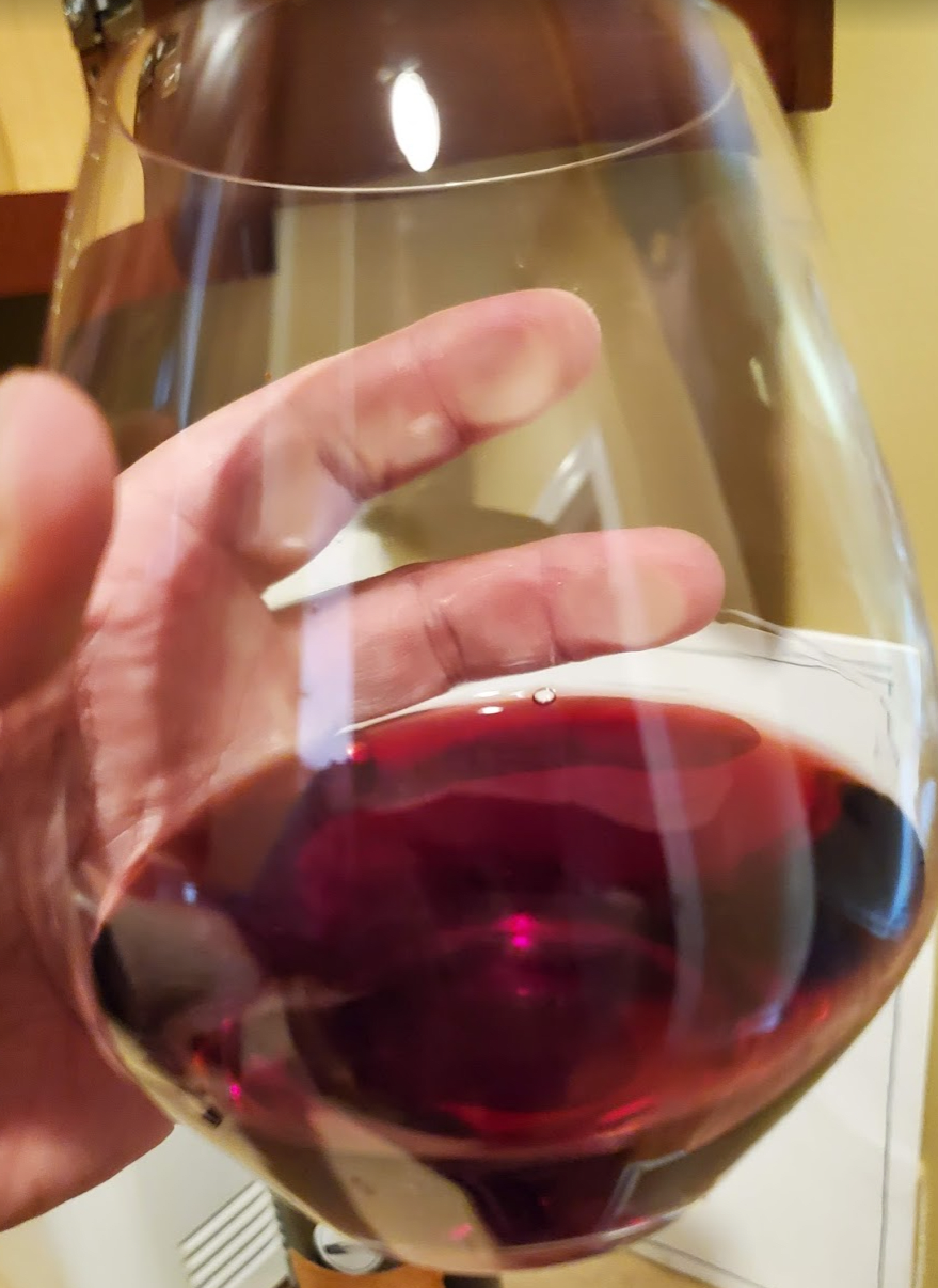 2017 Spring Street Pinot Noir in a glass