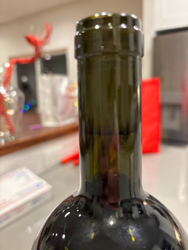 not much staining on the cork