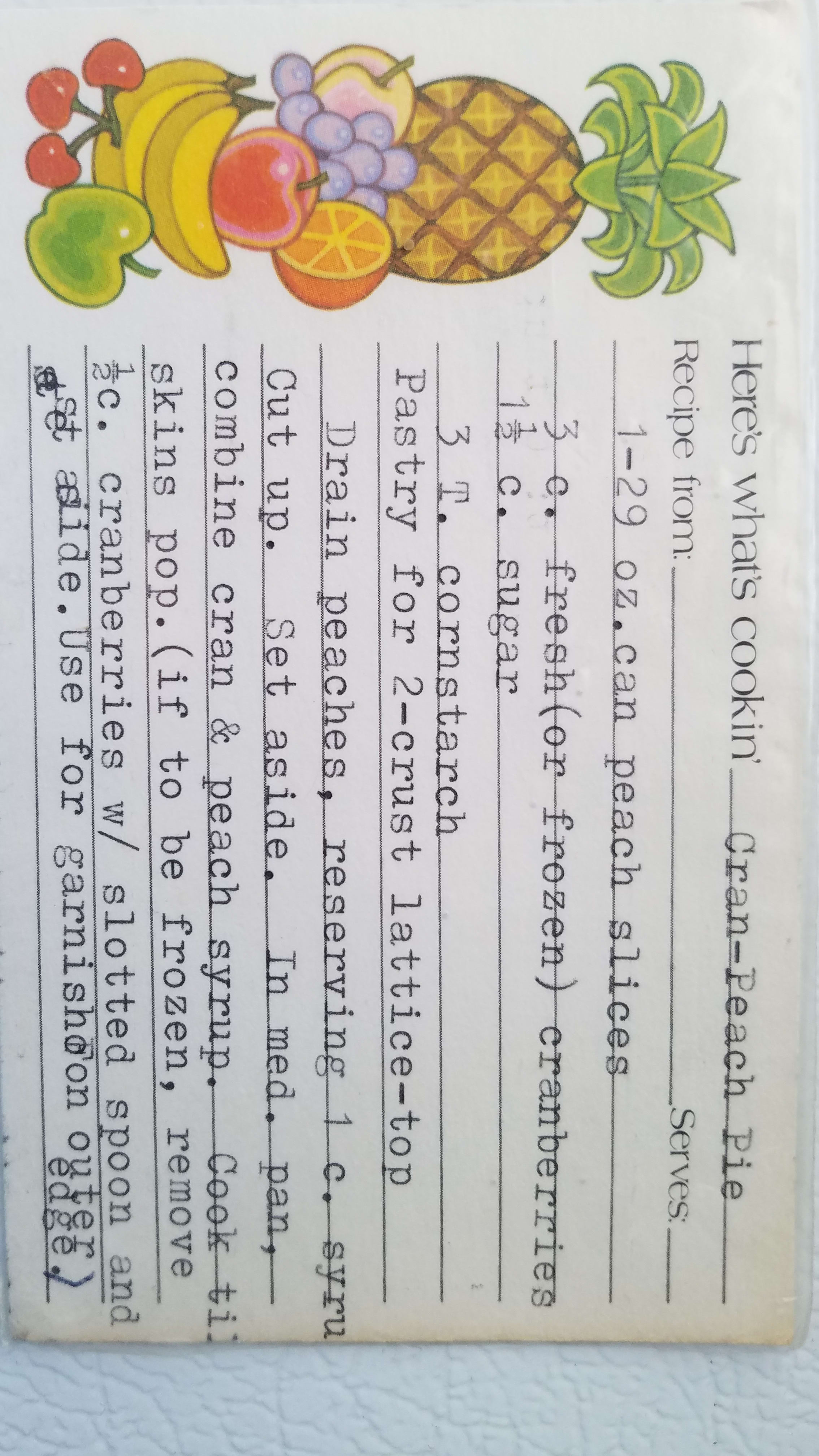 cran-peach pie recipe page 1