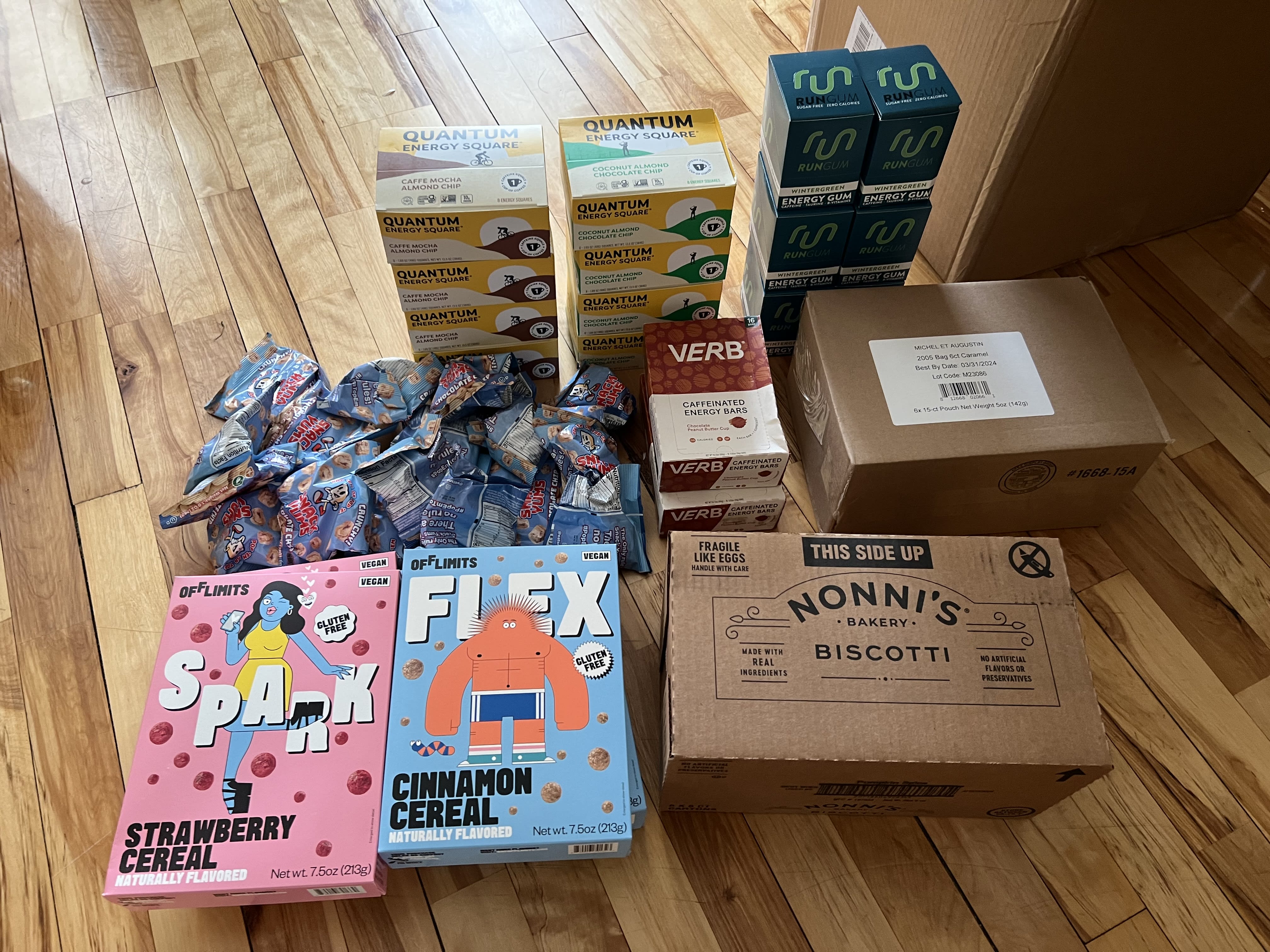 everything shinino listed, stacked on my kitchen floor