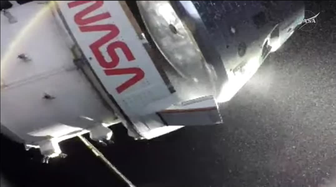 Orion spacecraft starting separation