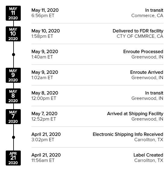 Mine is on a long journey too