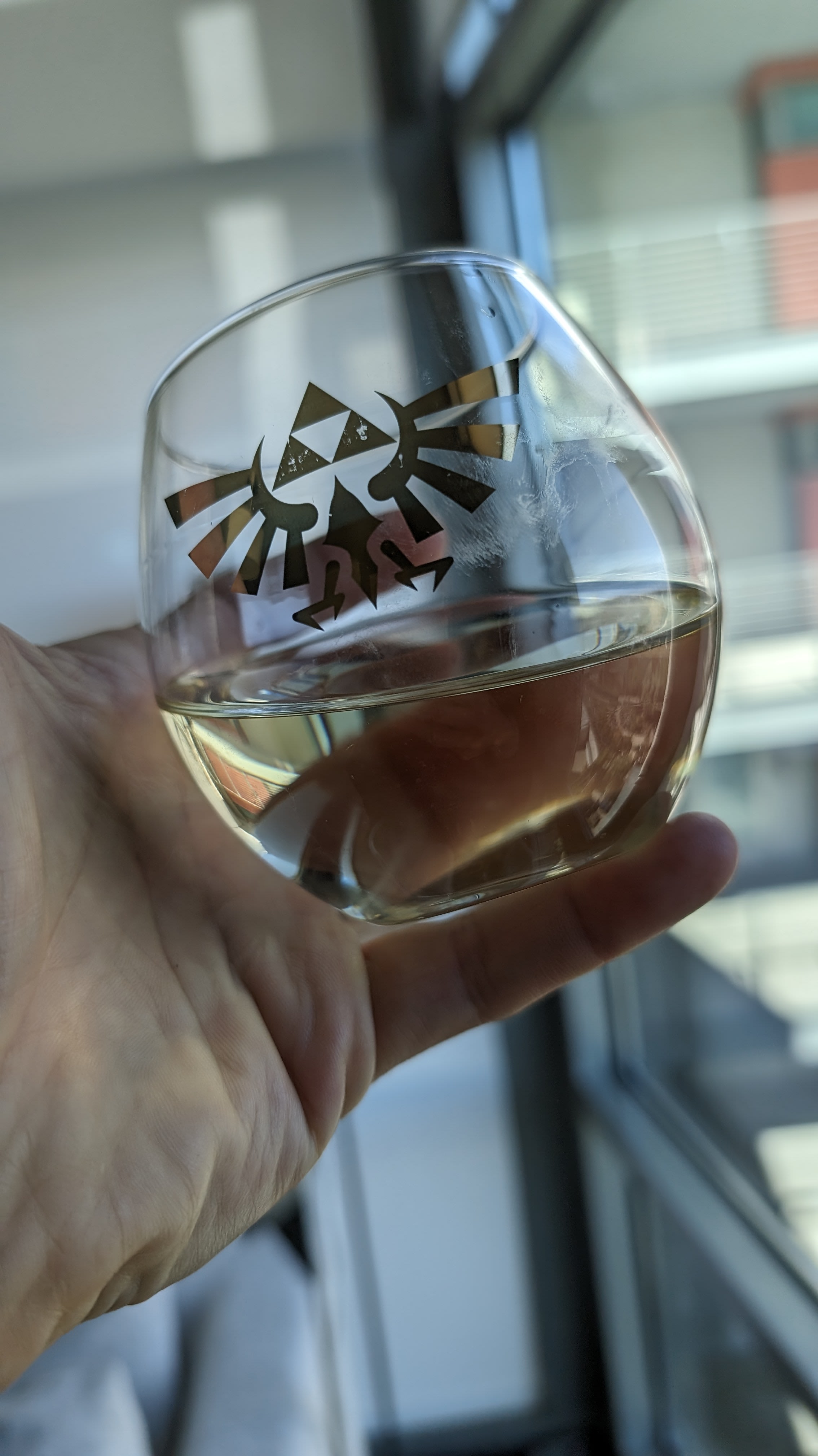 Pale gold in the glass