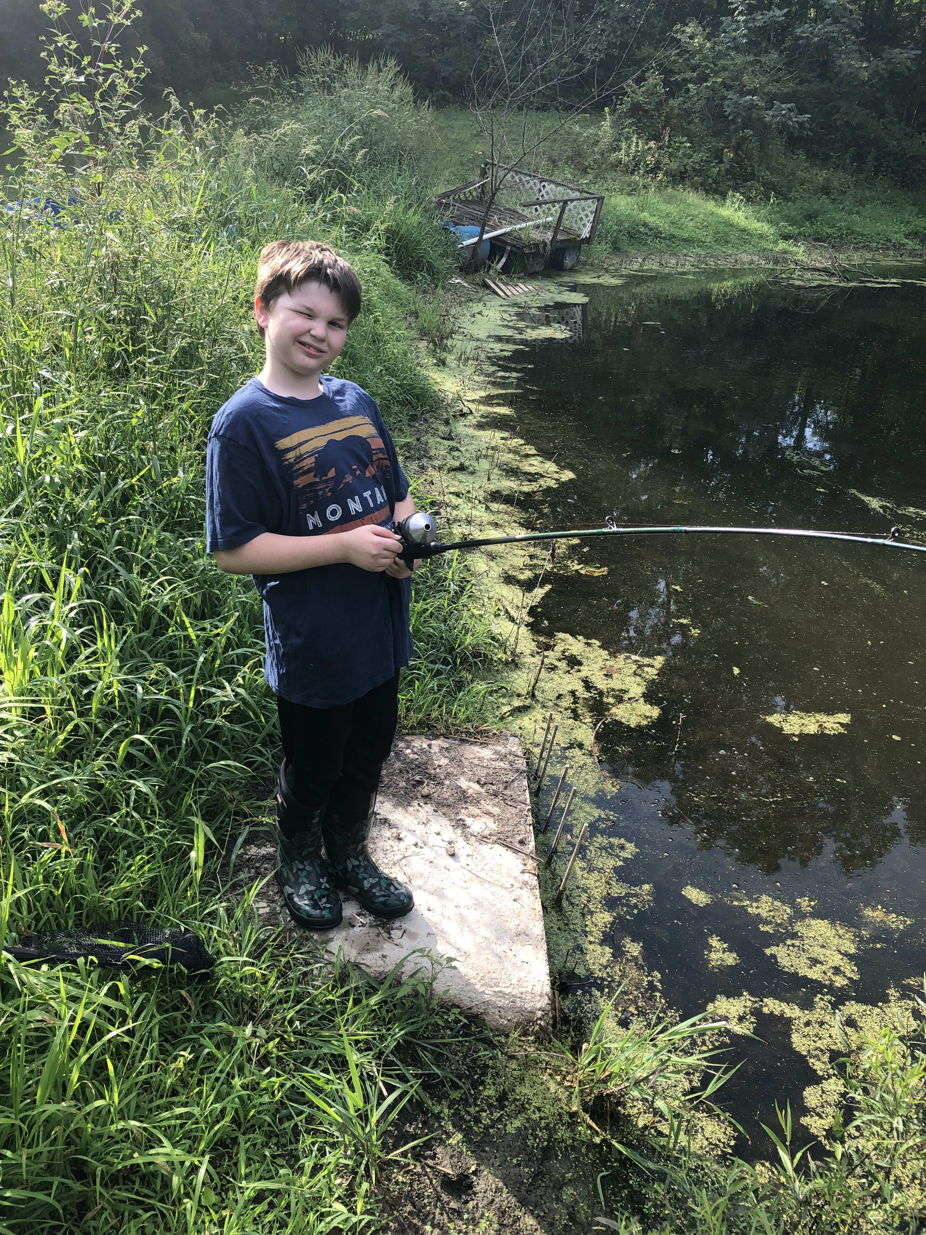 the Boy fishing