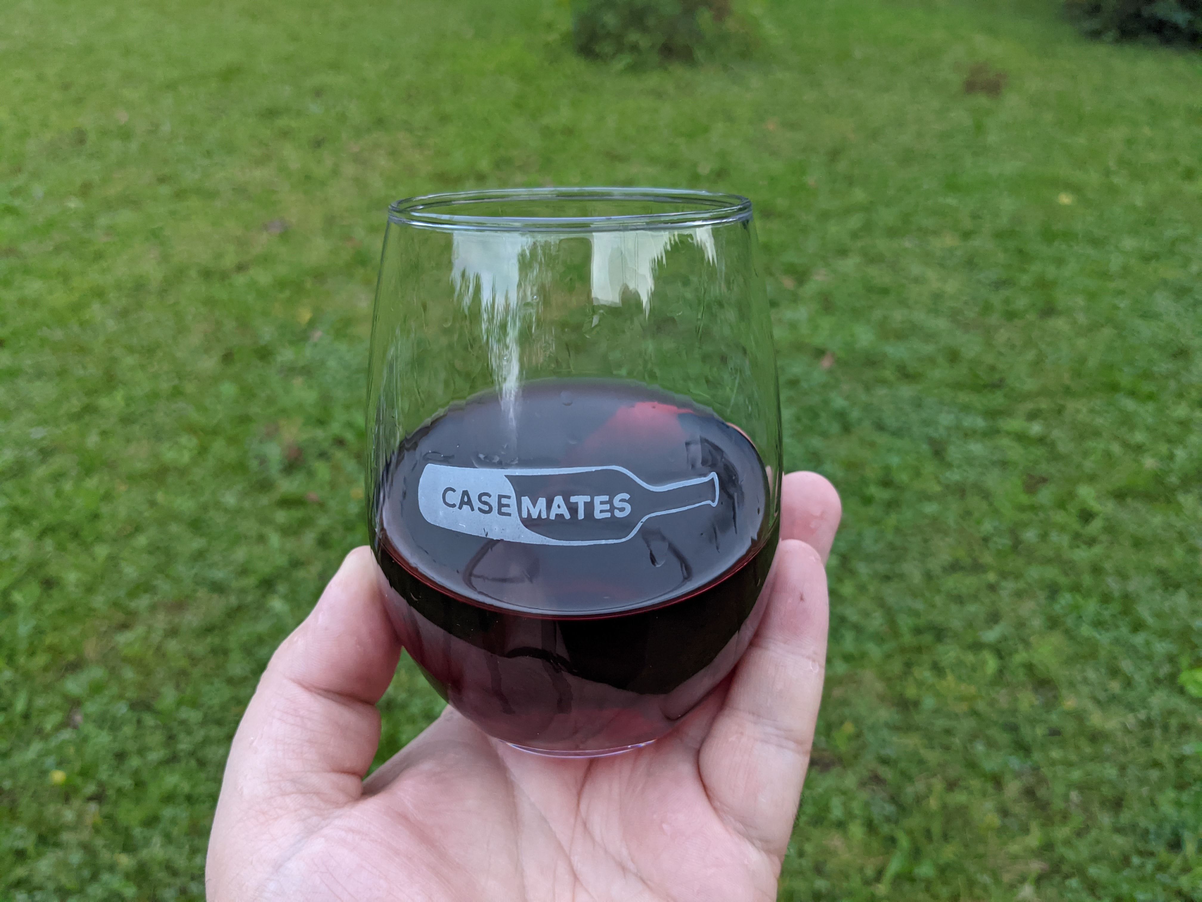 Glass of 2018 Windrun Pinot Wine