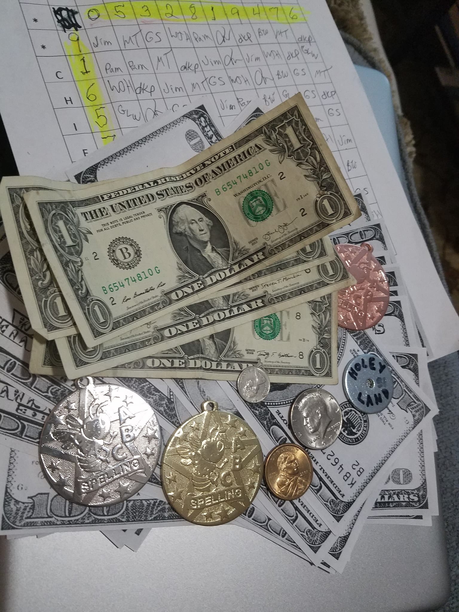 hundreds and hundreds and medals