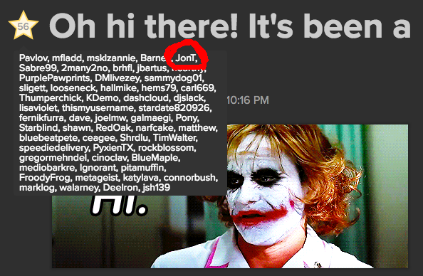 @Jont starred his own post